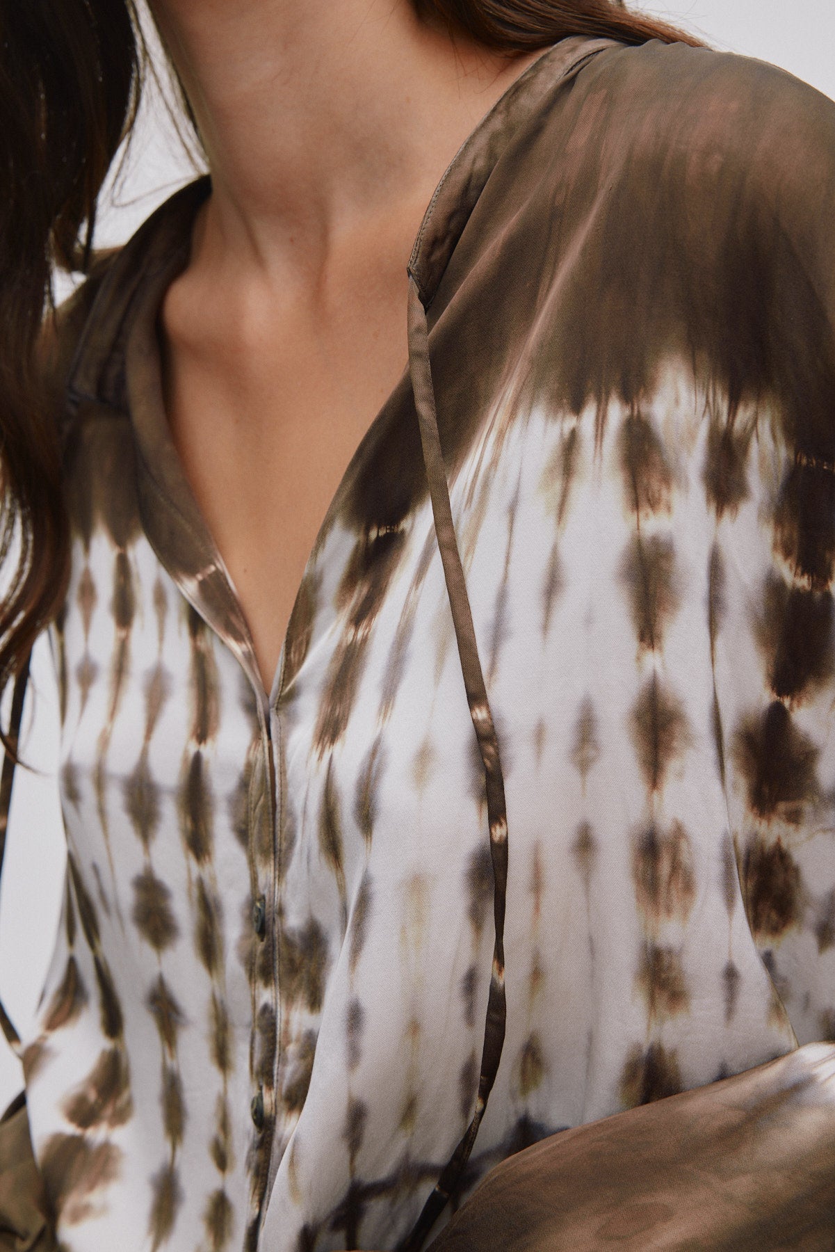 Ira - Frequency tie shirt I Dry mocca combo