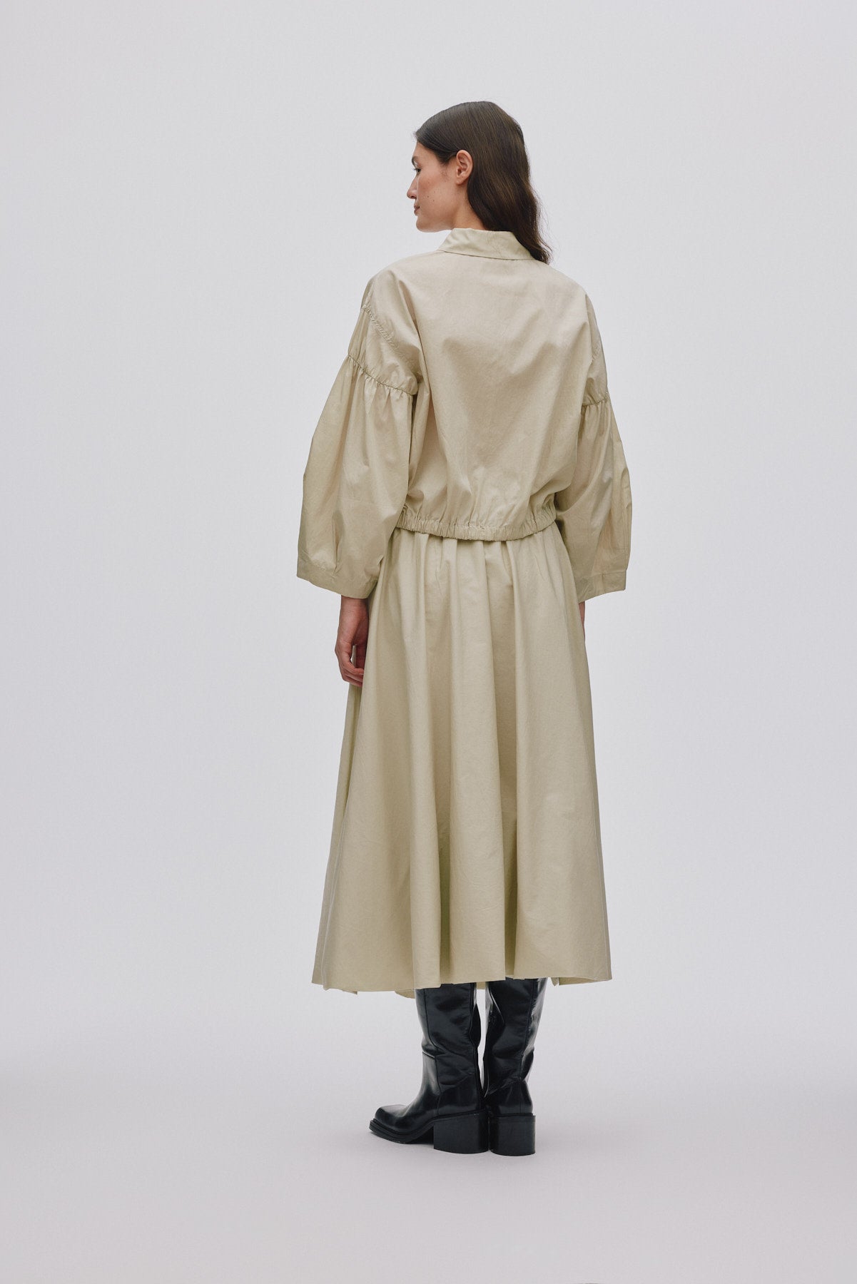 Poplin cloud skirt - Teah I Pelican grey
