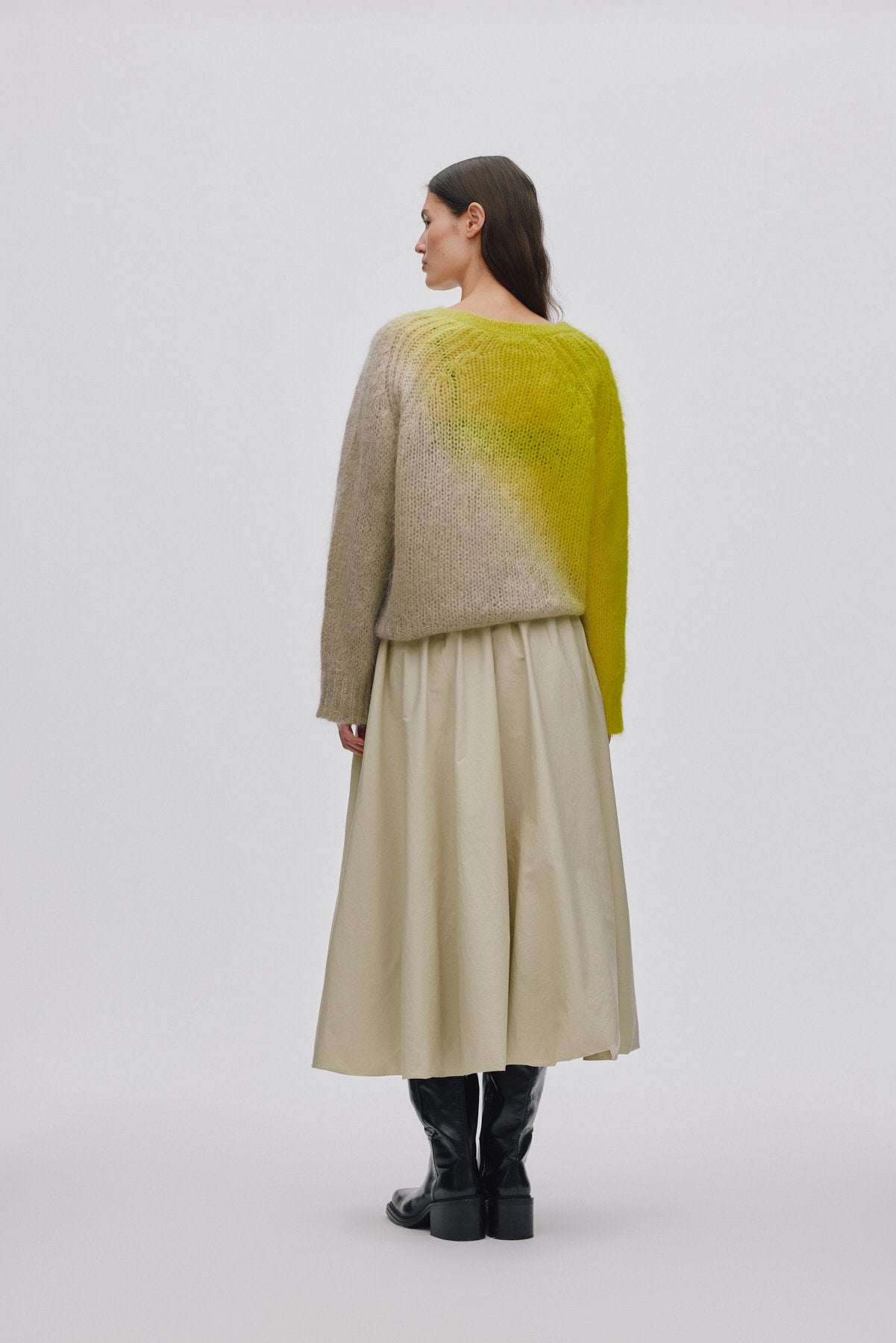 Poplin cloud skirt - Teah I Pelican grey
