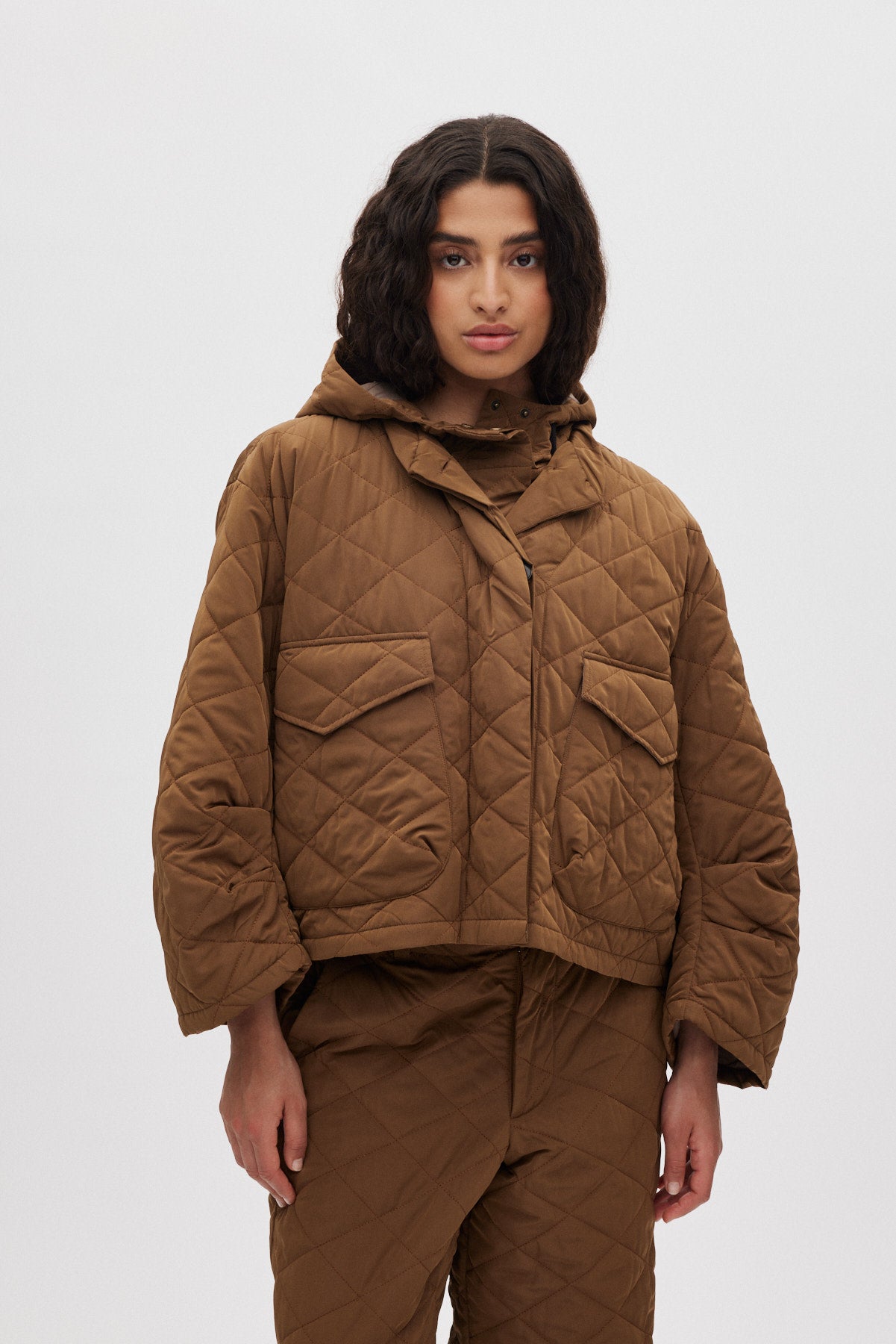 Rhea - Tech quilt jacket I Chestnut