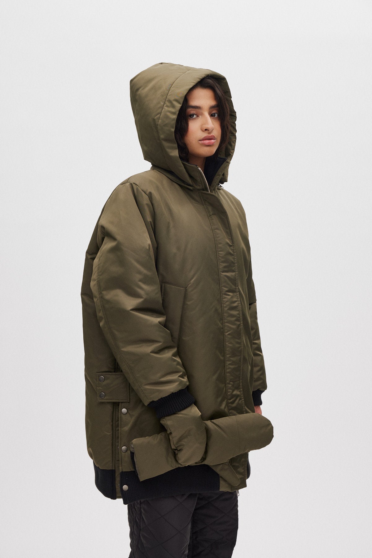 Siif - Padded tech coat I Olive night