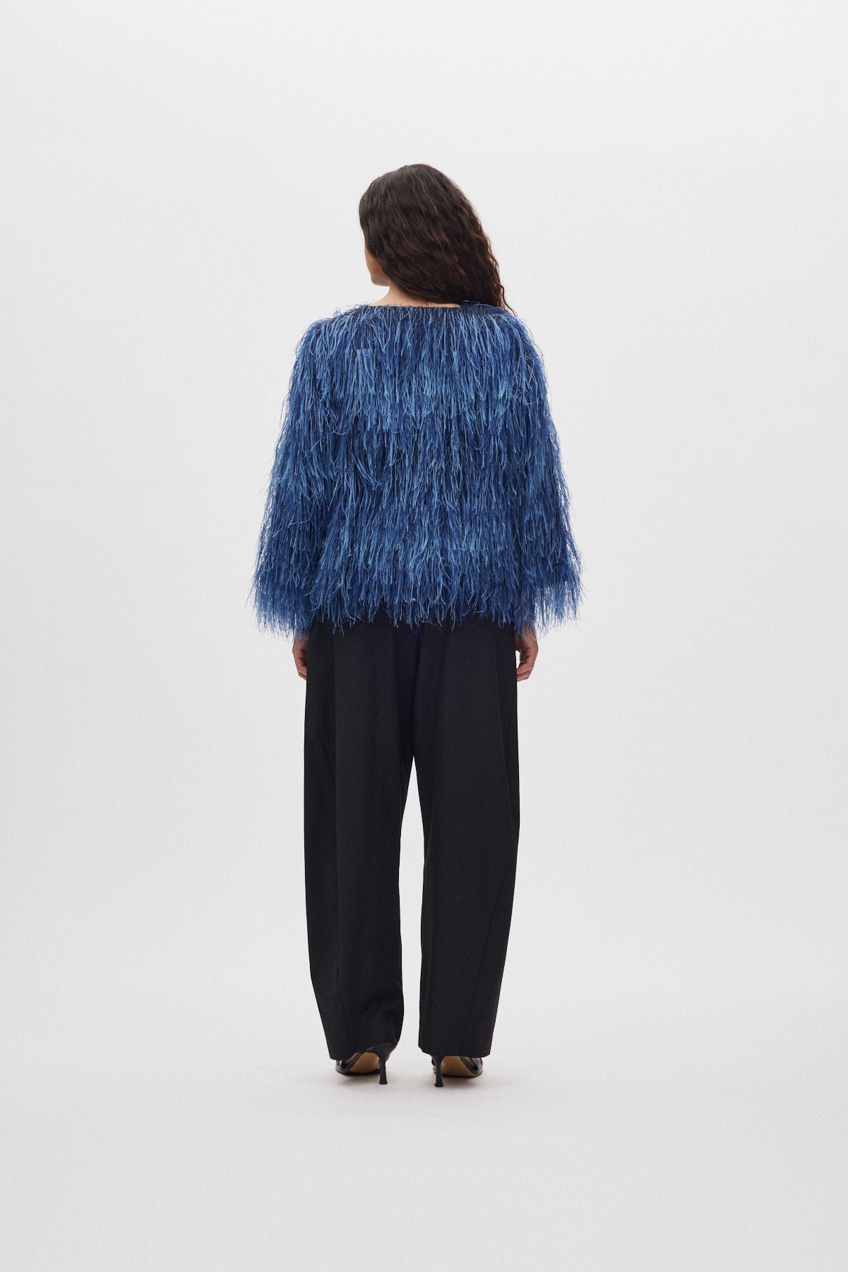Safi- Plume blouse I PRE-ORDER I Navy