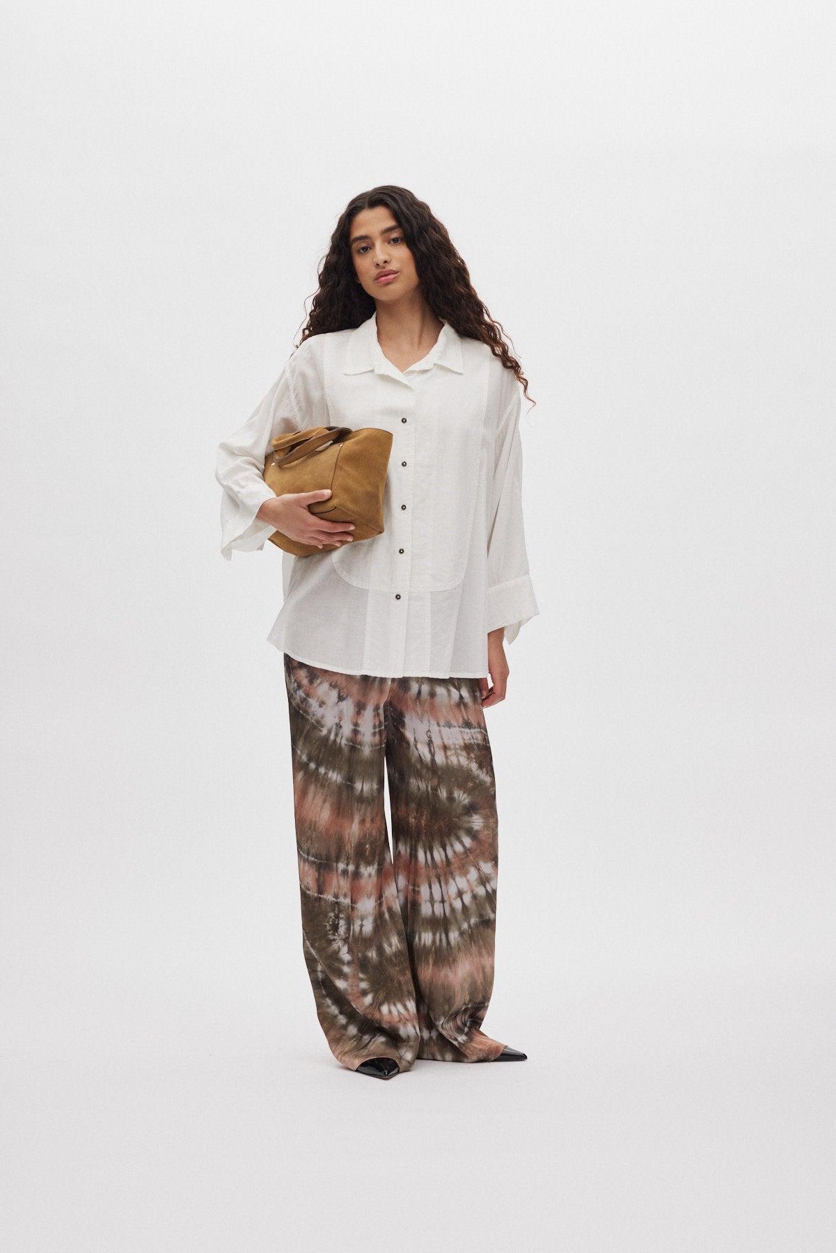 Shalom - Heavy suede mini bag I Whiskey