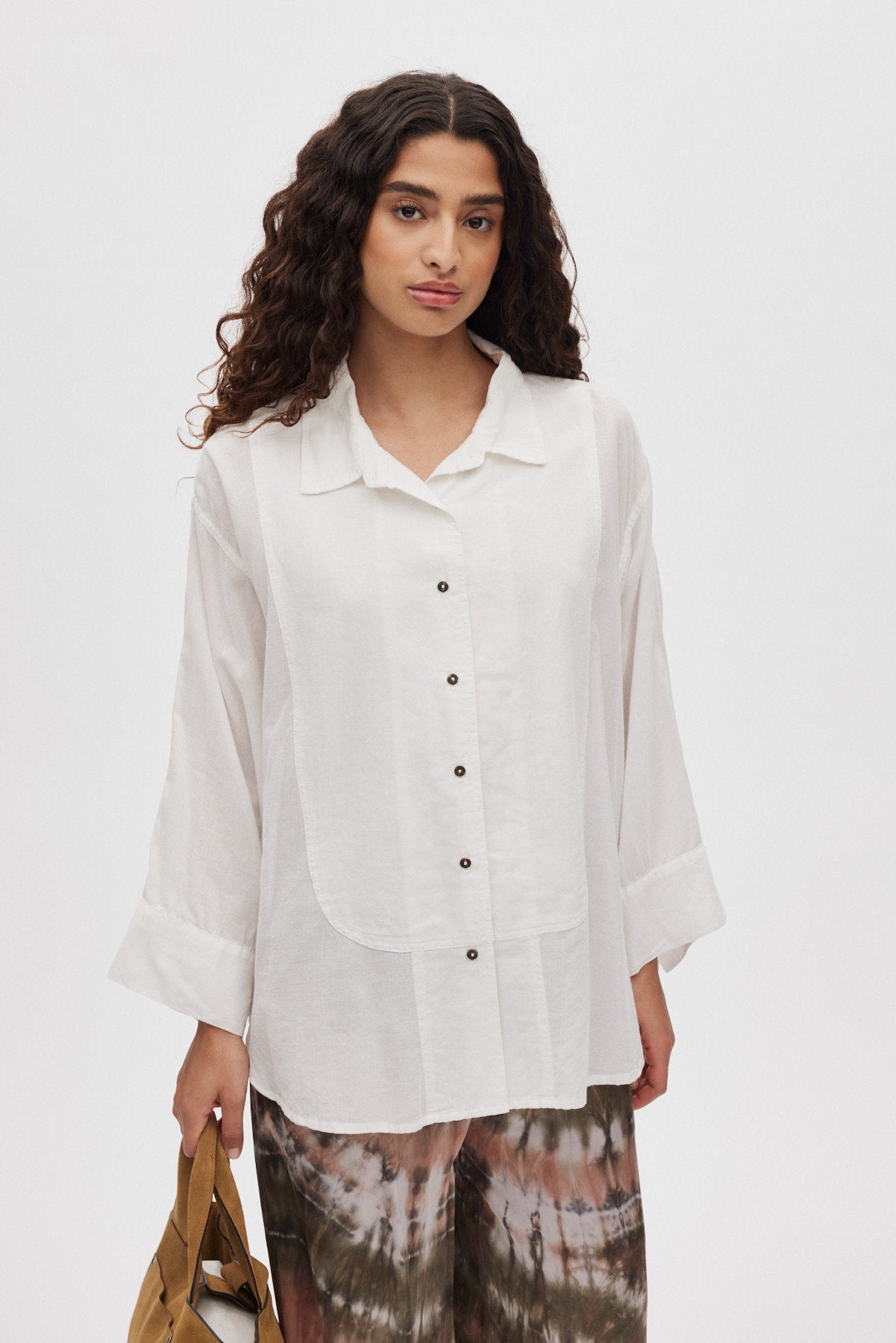 Chloe - Cotton shirt I White
