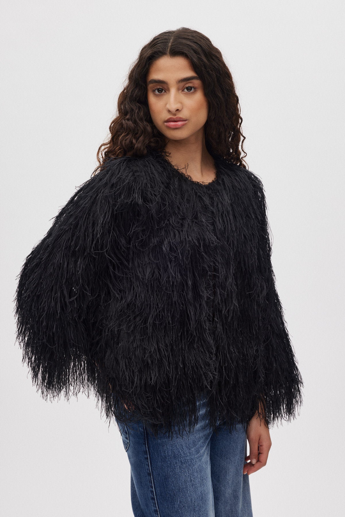 Safi- Plume blouse I PRE-ORDER I Black