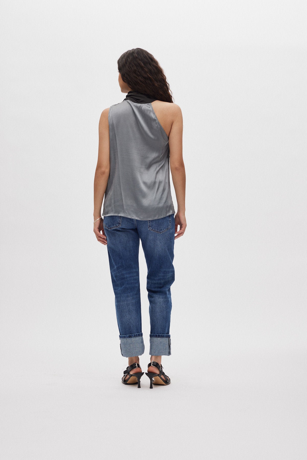Malia - Horizon top I Grey/black