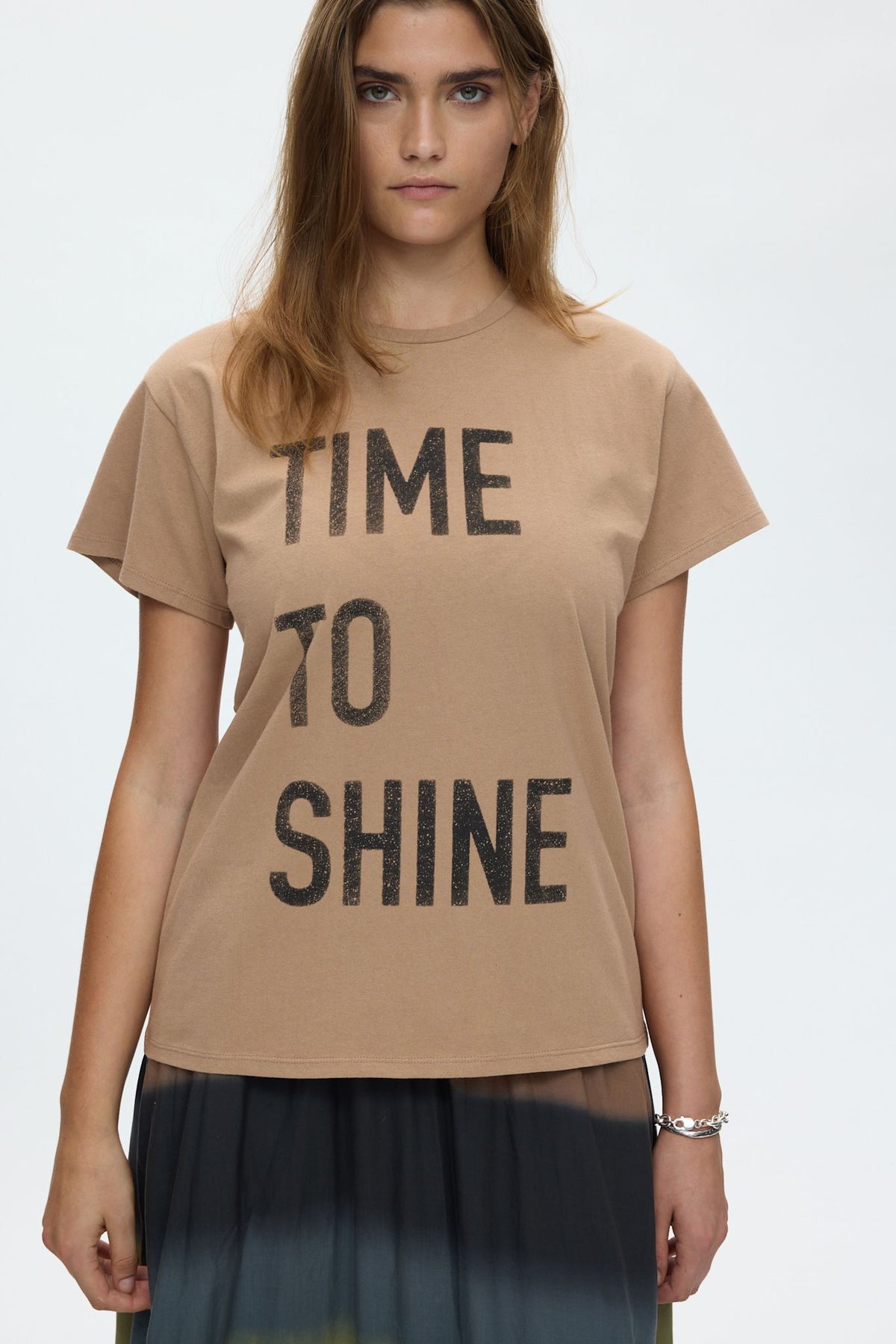 Ambla - Time to shine t-shirt I Tobacco