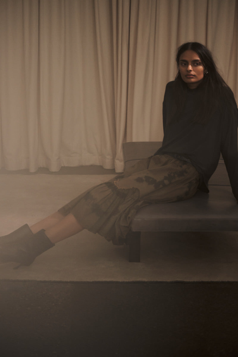 Arijana - Cosmic midi skirt I Timber combo