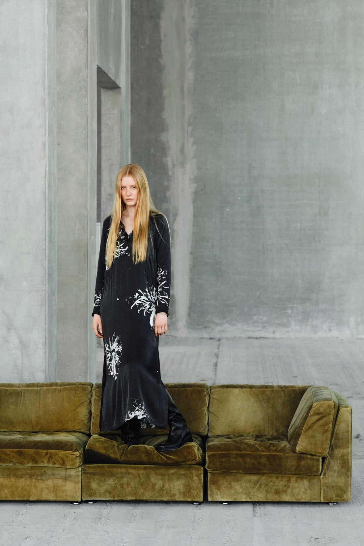 Helma - Lumière kaftan I Iron grey