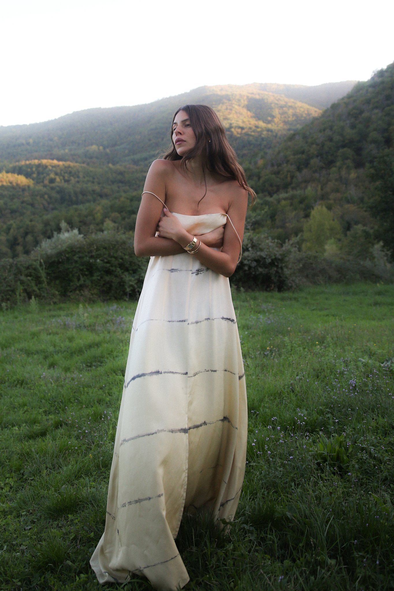 Hanny - Nuance string dress I Banana combo