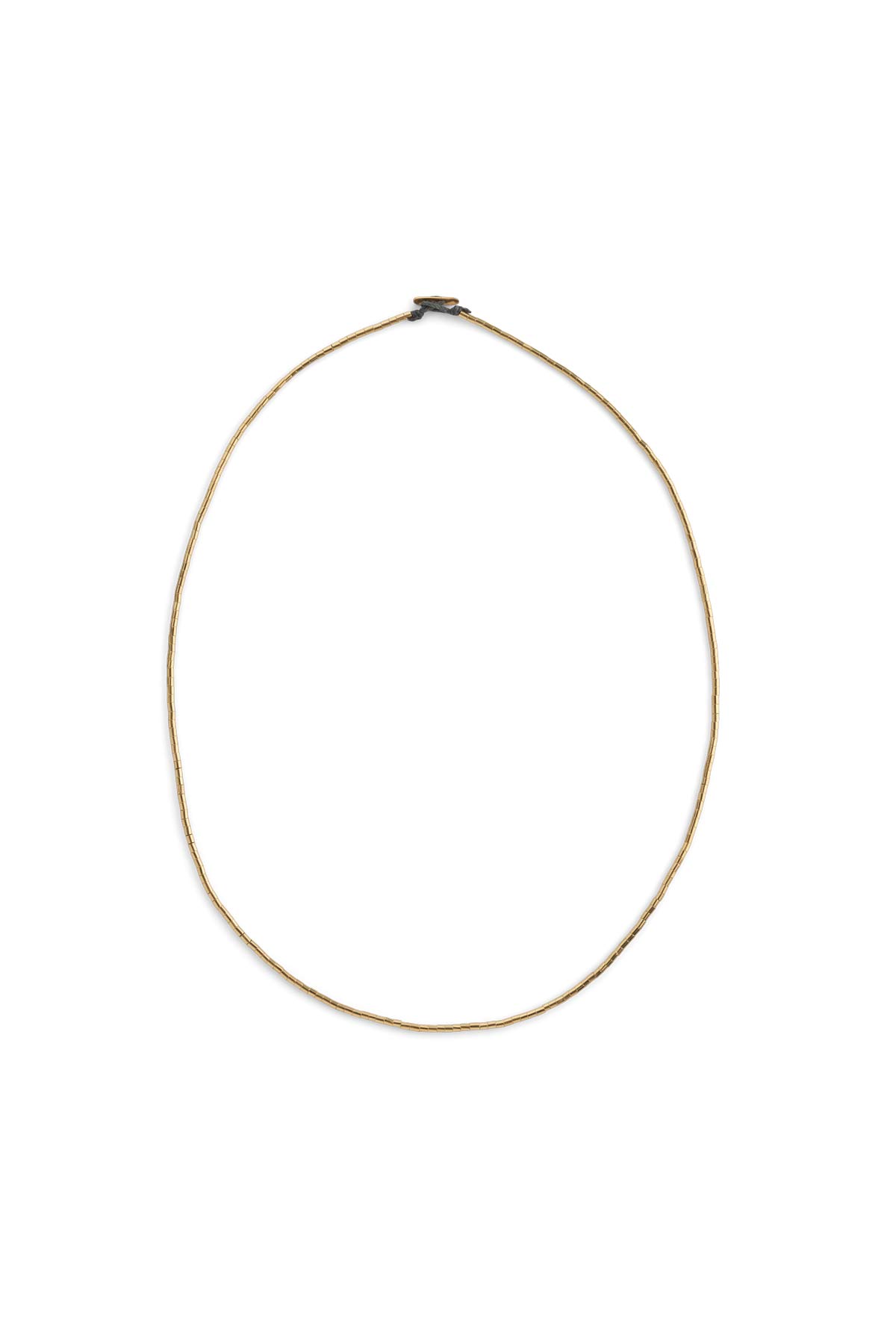Nafsu - Gold plated tube bead necklace I Gold