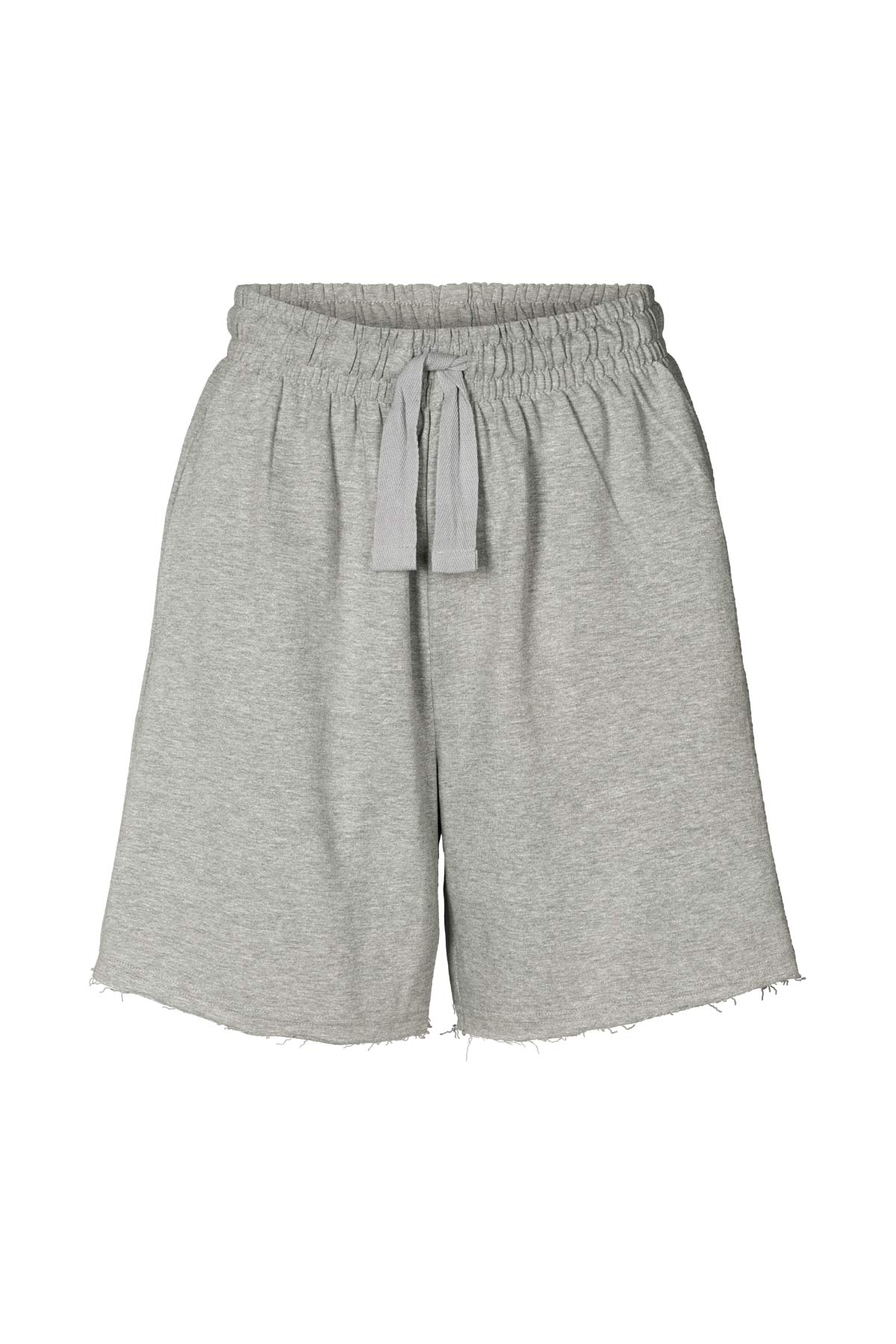 Caitlin - Light stretch shorts I Grey melange