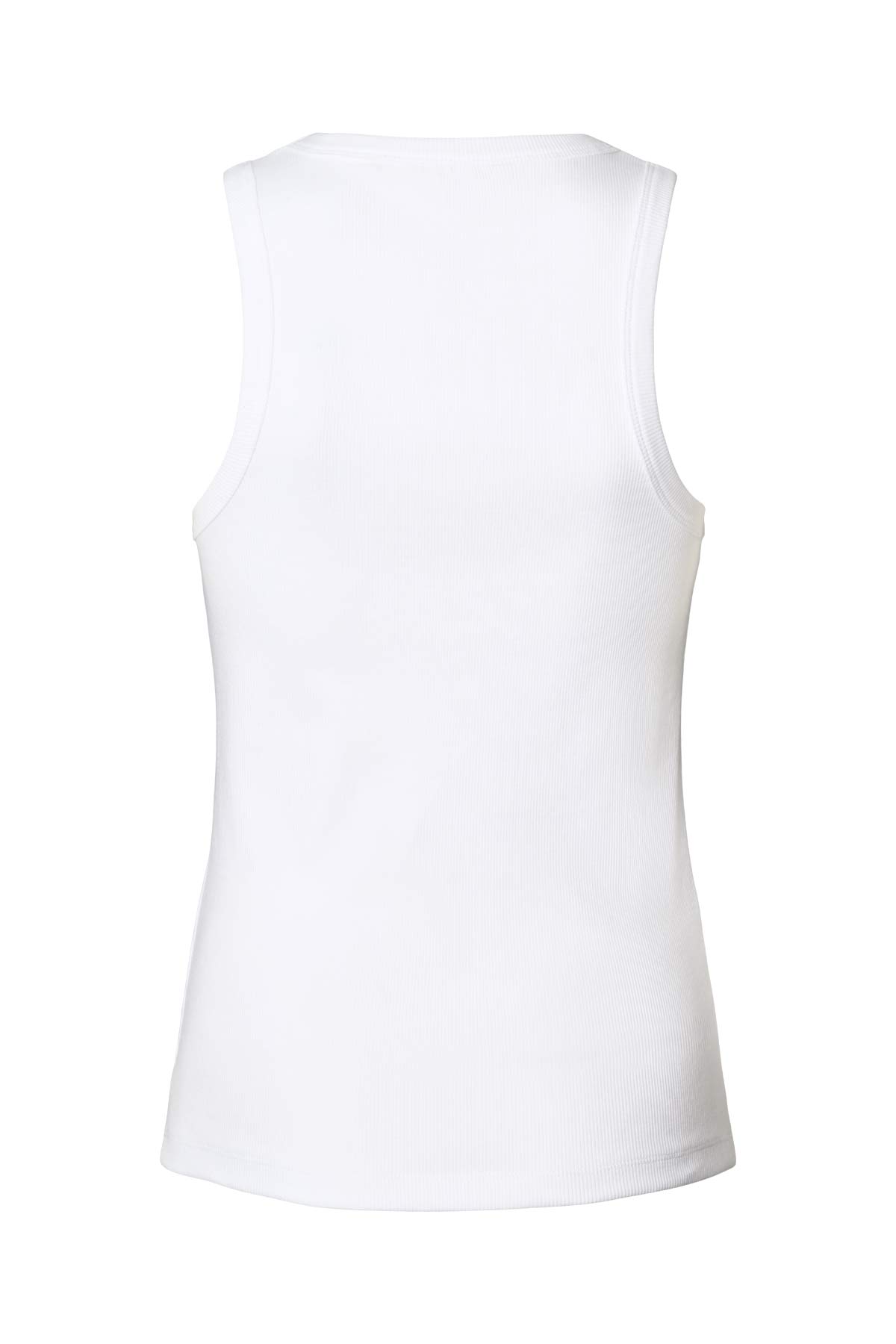 Nelle - Rib jersey tank I White