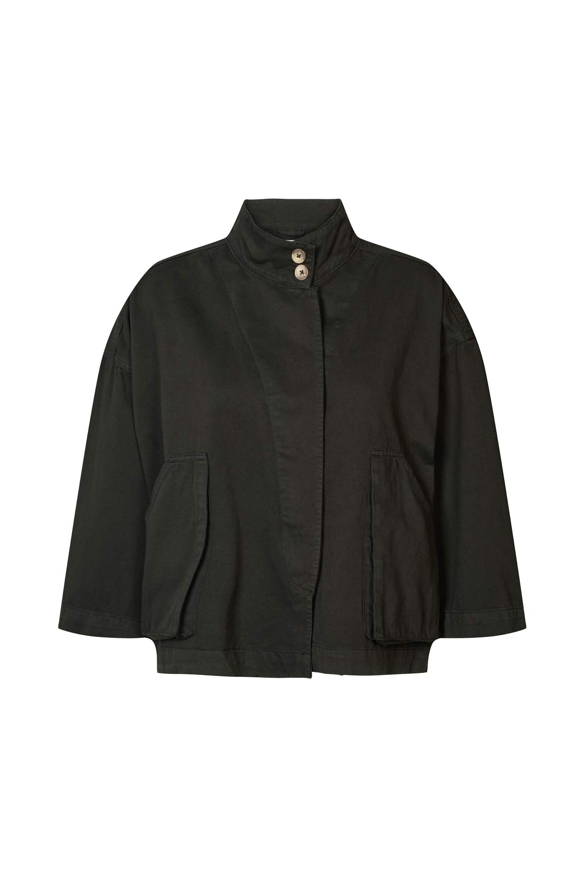 Katje - Canvas light jacket I Faded black