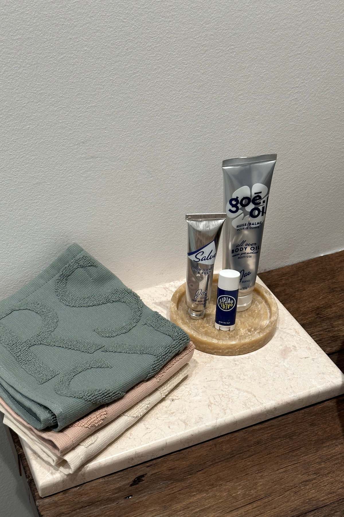 Monogram wash cloth - Wash cloth 30x30 cm I Sage