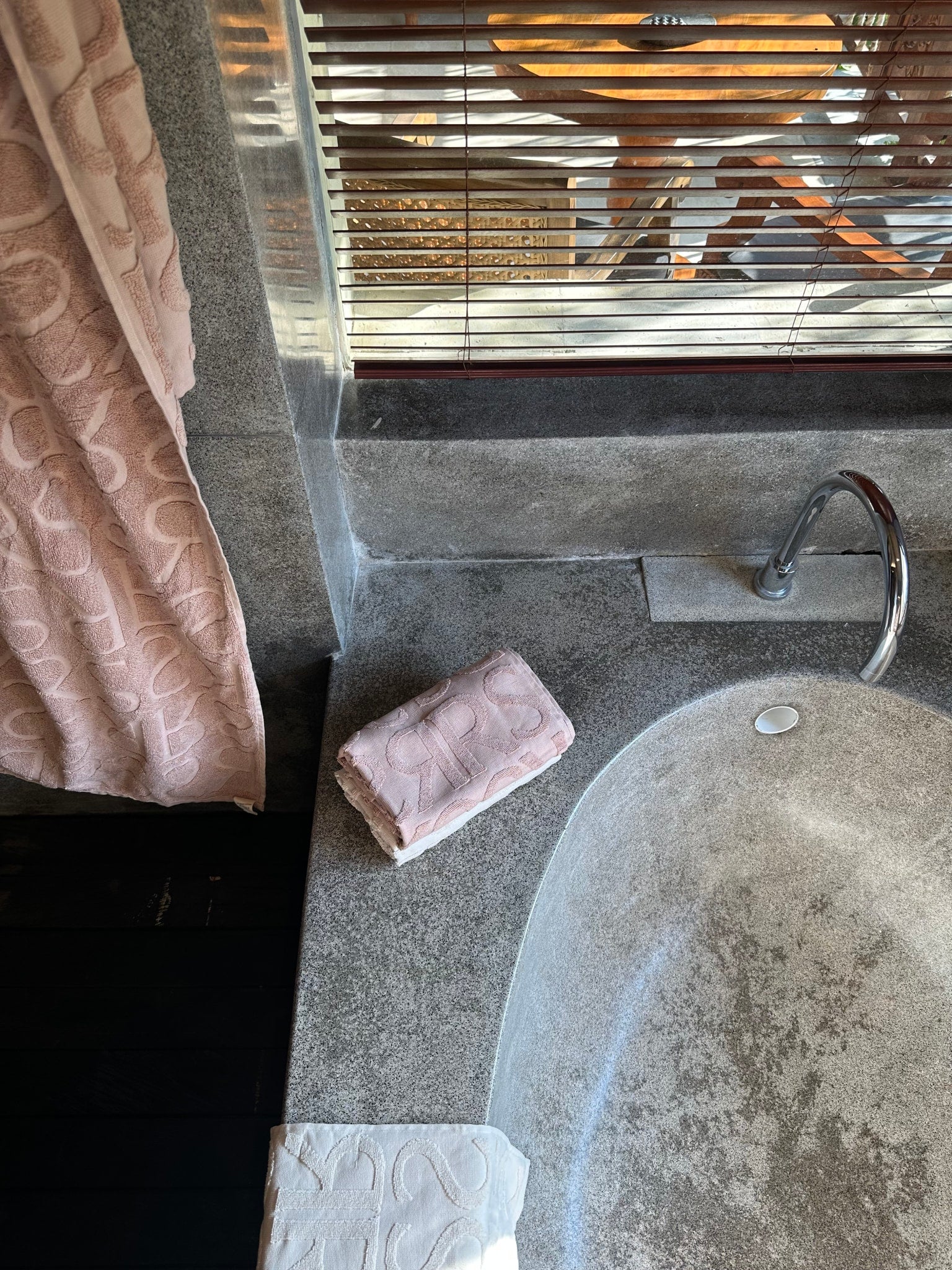 Monogram wash cloth - Wash cloth 30x30 cm I Rose