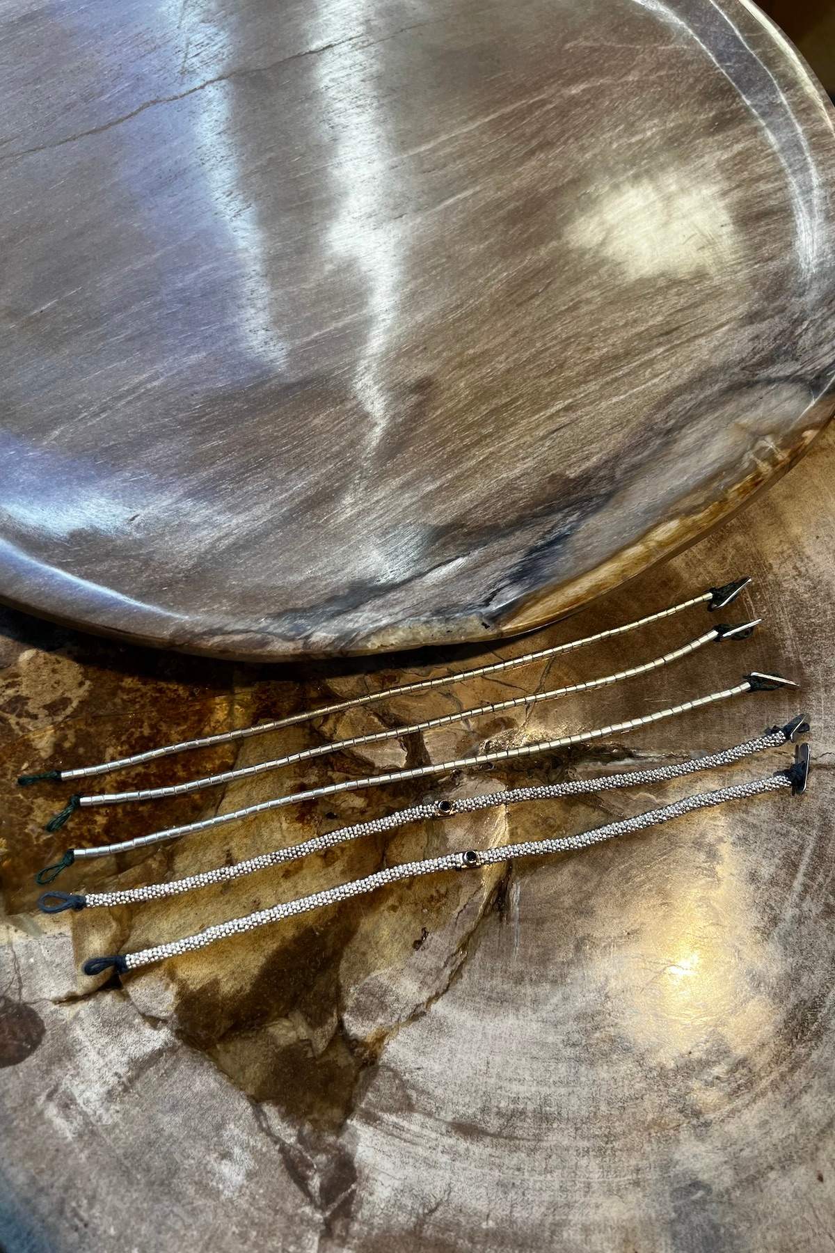 Nafsu - Tube bead bracelet I Silver