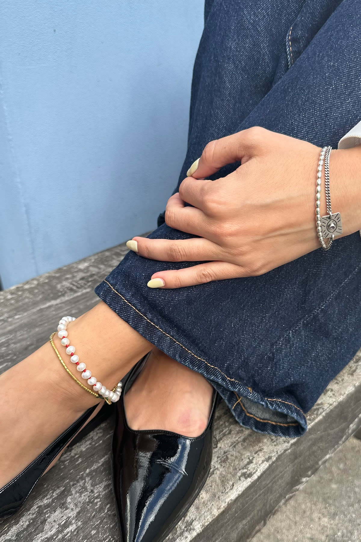 Pearl Anklet - Nafsu I Gold Beads