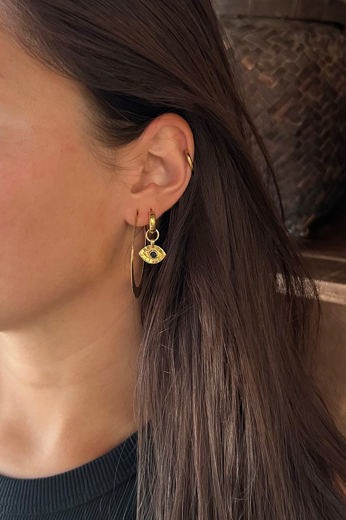 Nafsu - Hammered hoop S I Gold plated