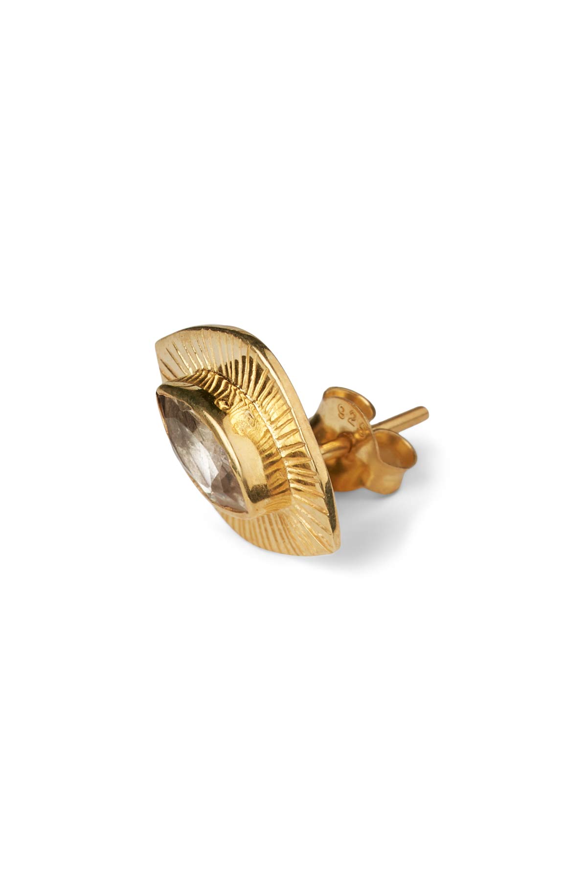 Nafsu - Eye stud earring I Bright stone
