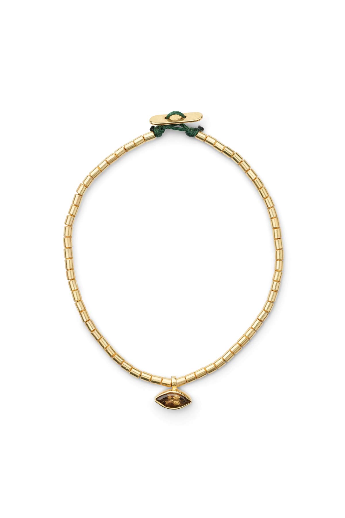 Nafsu - Square beads bracelet I Brown