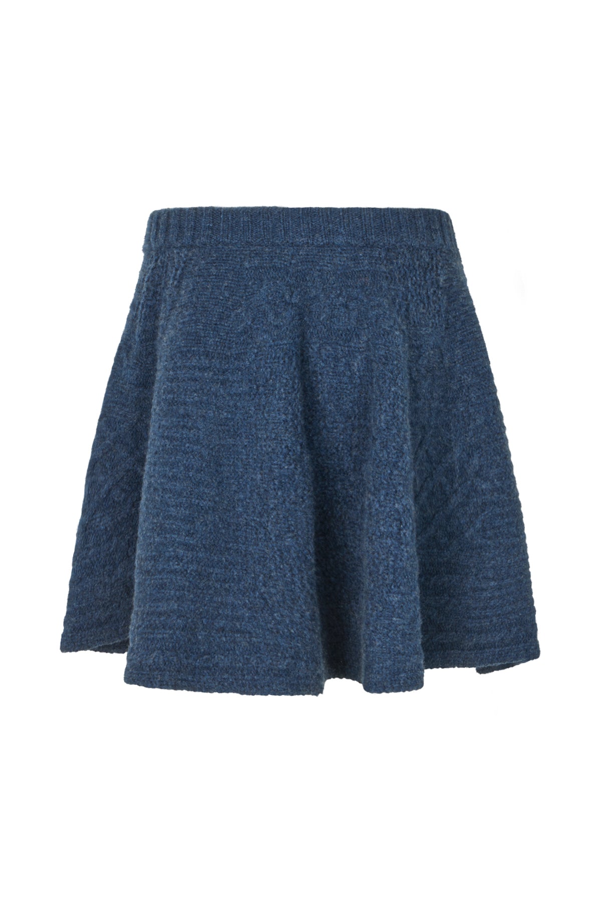 Joleen - Patchwork knit skirt I Indigo