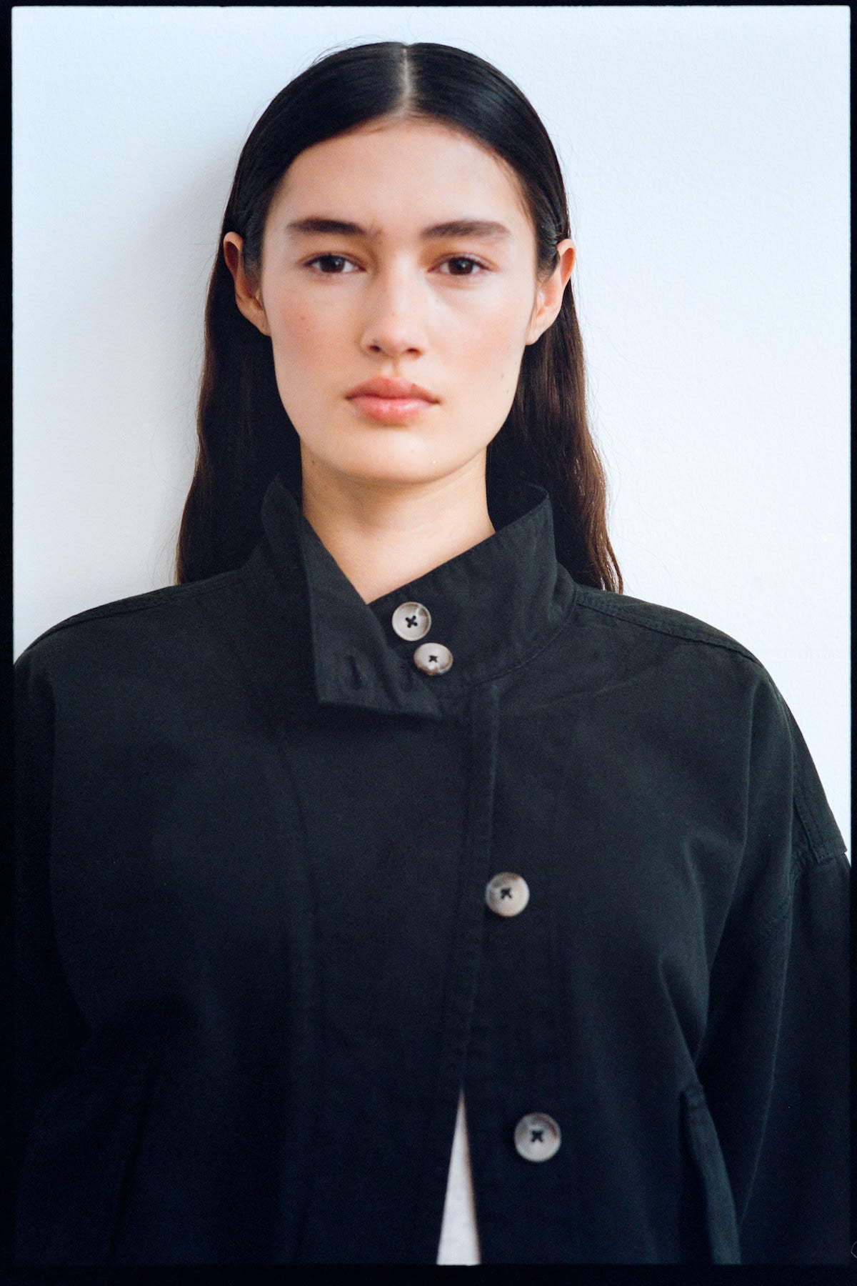 Katje - Canvas light jacket I Faded black