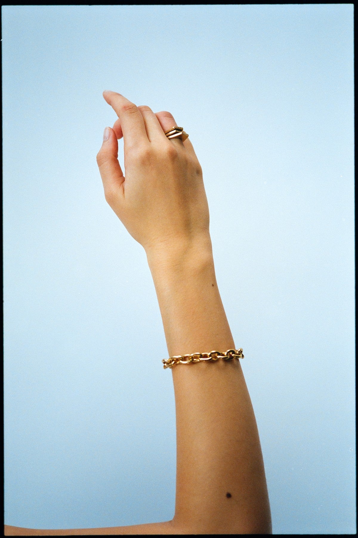 Diamond ring medium - Rabens Momento I Gold w/ Champaign diamond