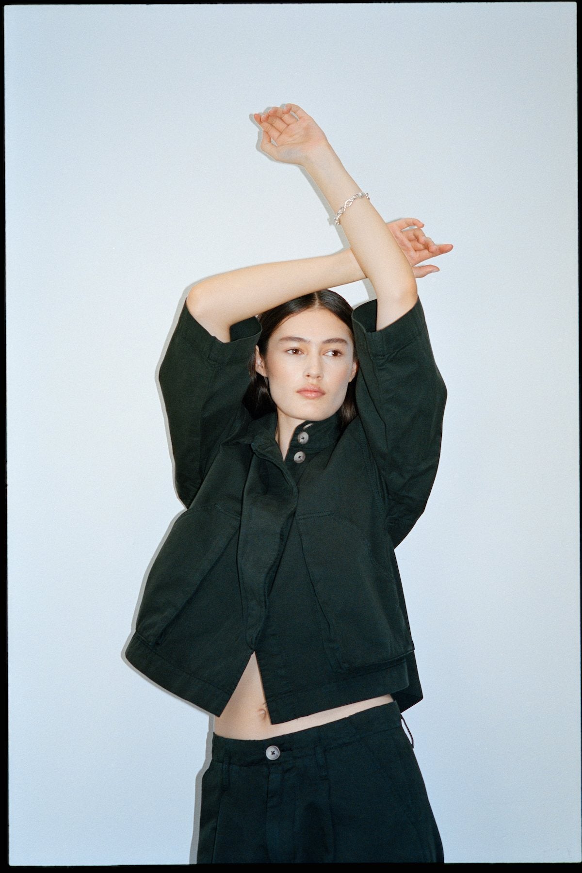 Katje - Canvas light jacket I Faded Black