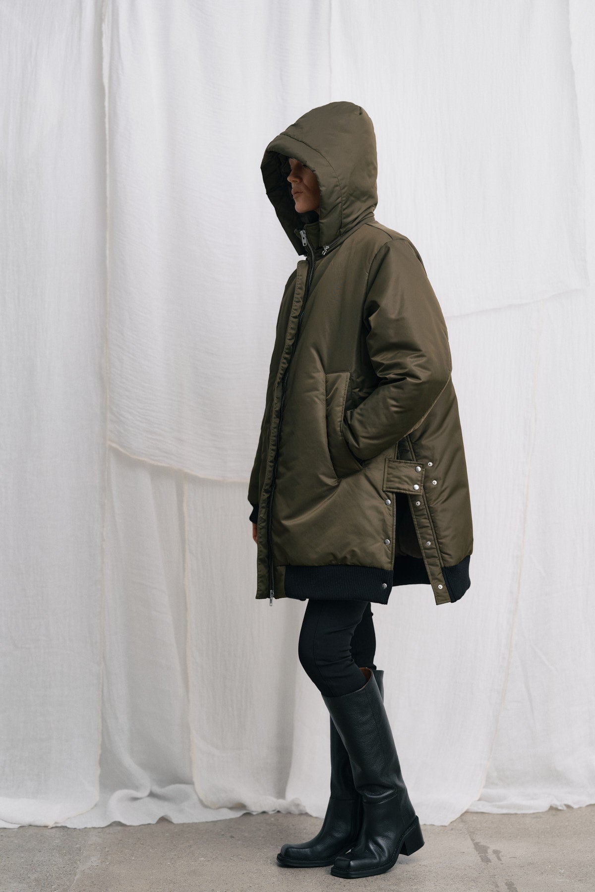 Siif - Padded tech coat I Olive night