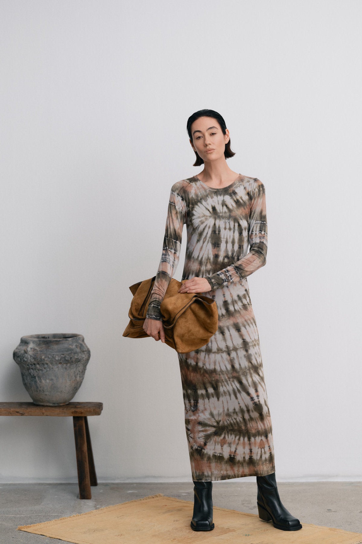 Semira - Heavy suede large bag I Whiskey