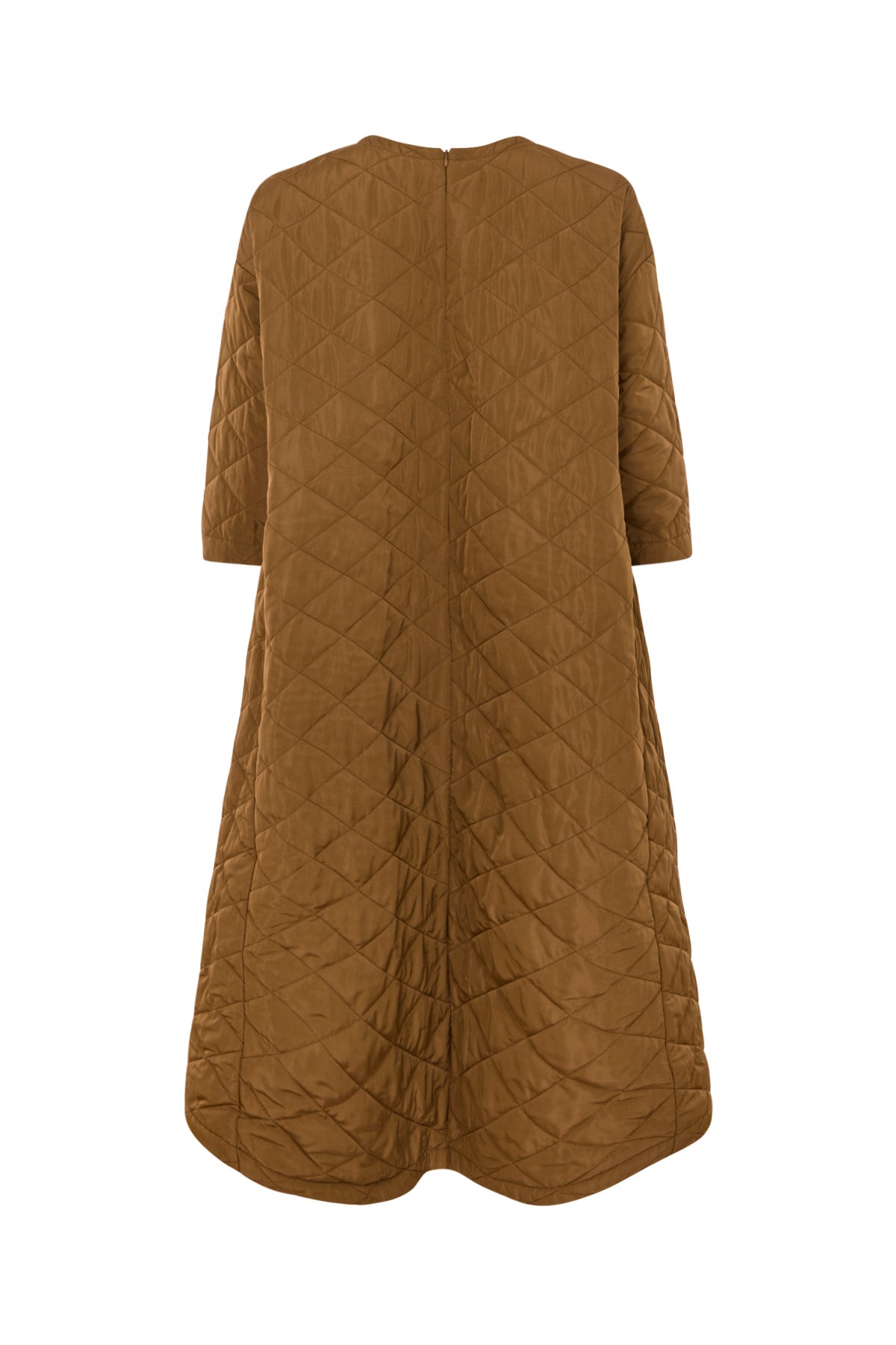 Pamala - Tech quilt dress I Chestnut
