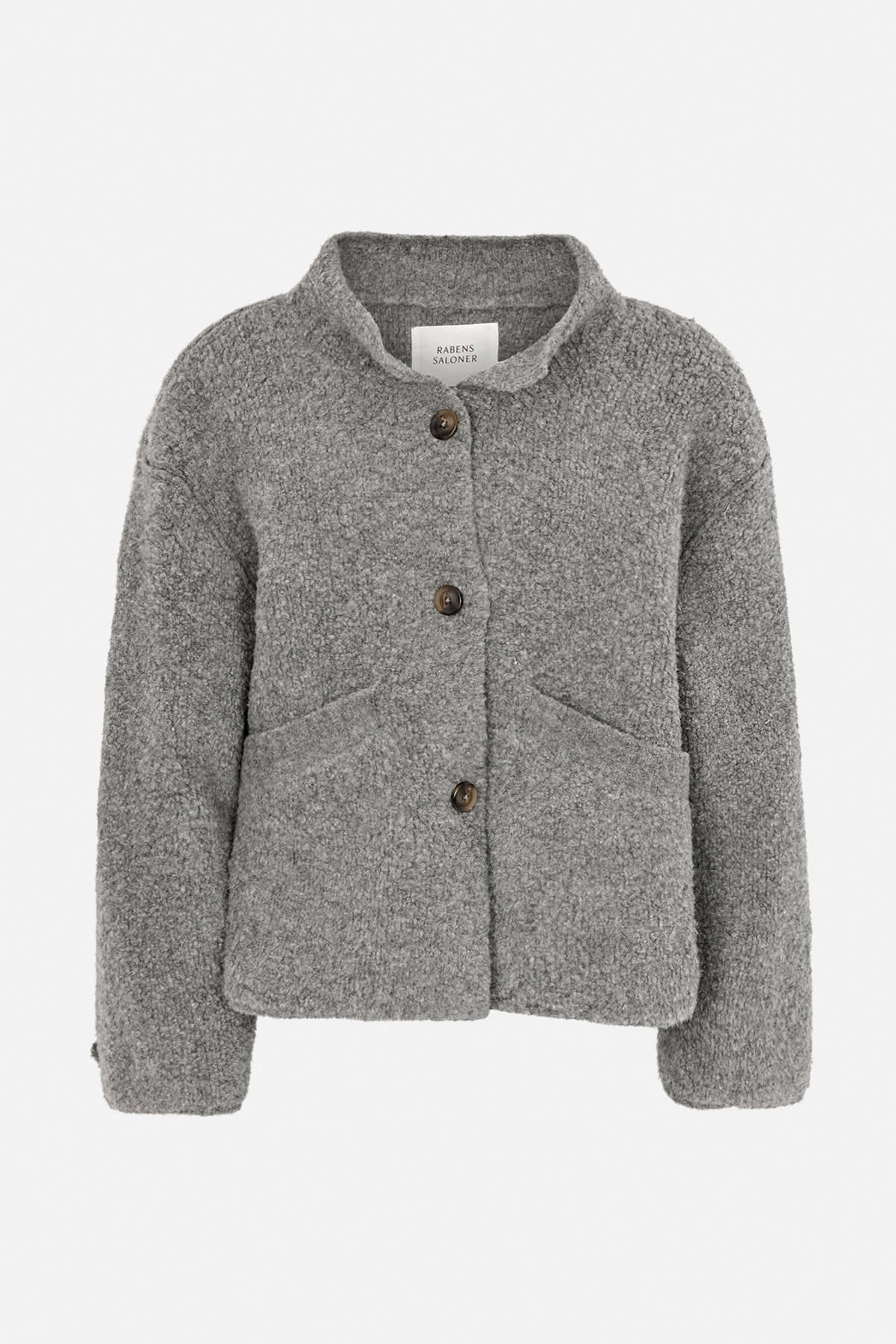 Emel - Sheep knit reverse jacket I Grey melange
