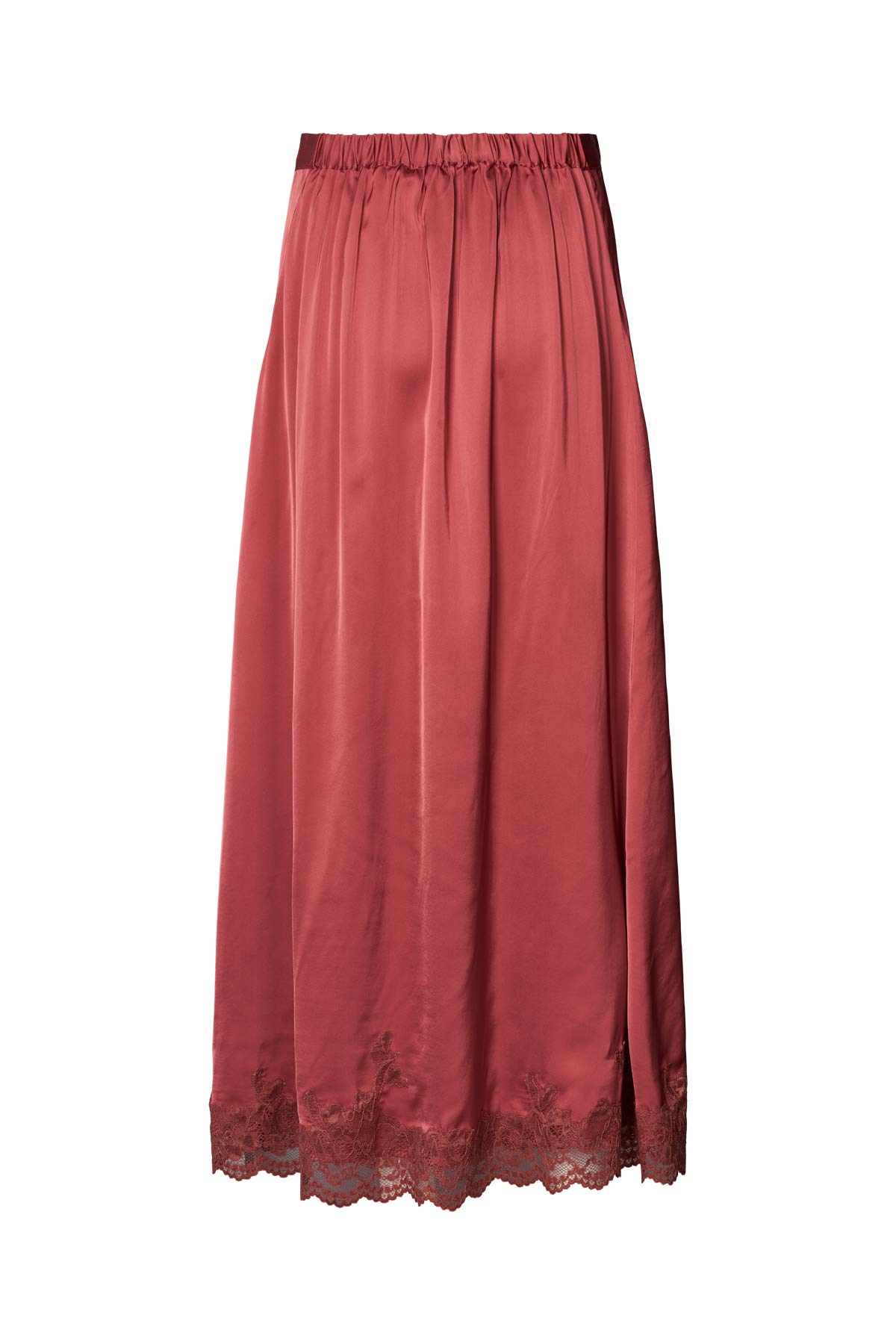 Lamim - Solid lacey skirt I Burgundy