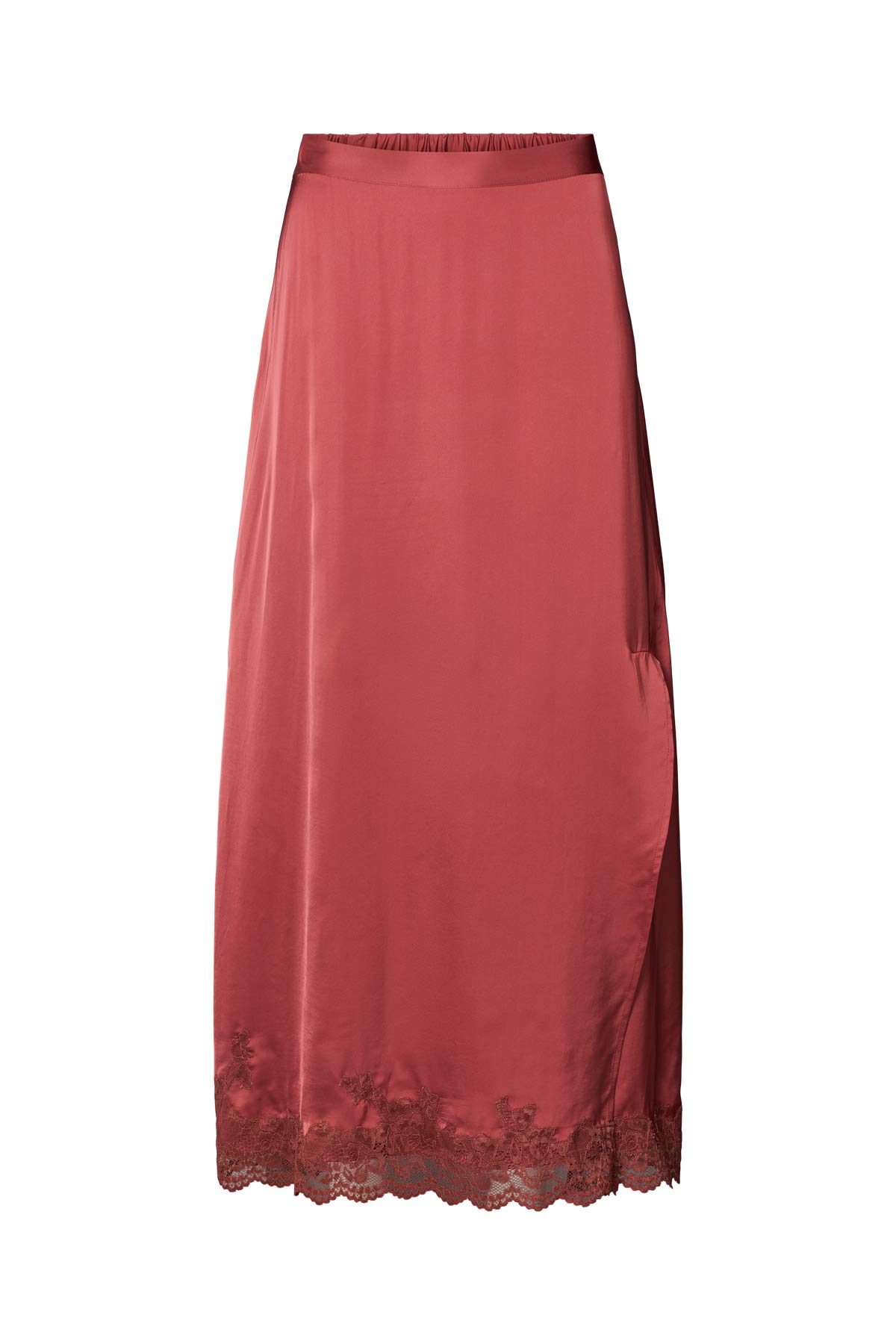 Lamim - Solid lacey skirt I Burgundy