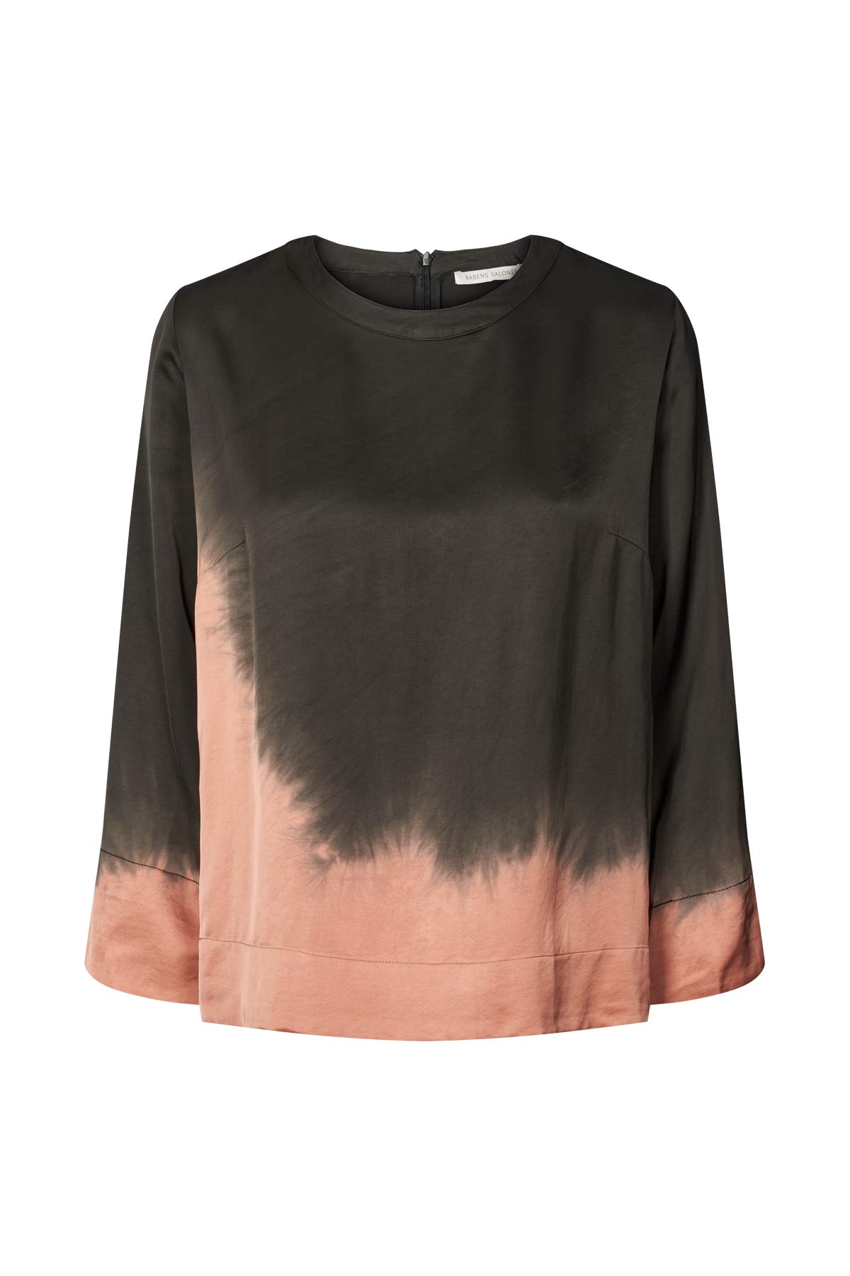 Herta - Coastal 3/4 sleeve top I Black peachy combo