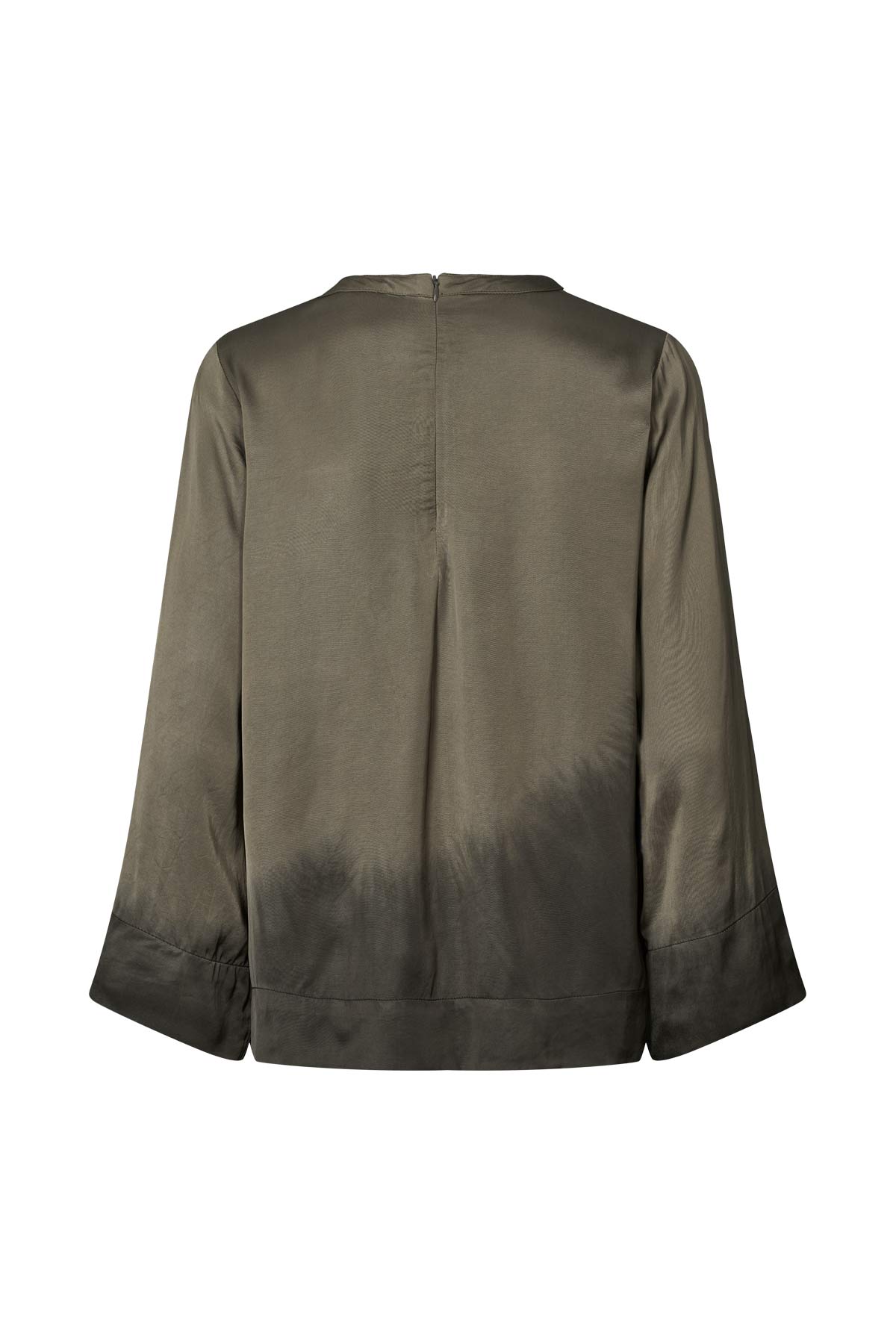 Herta - Coastal 3/4 sleeve top I Asphalt black