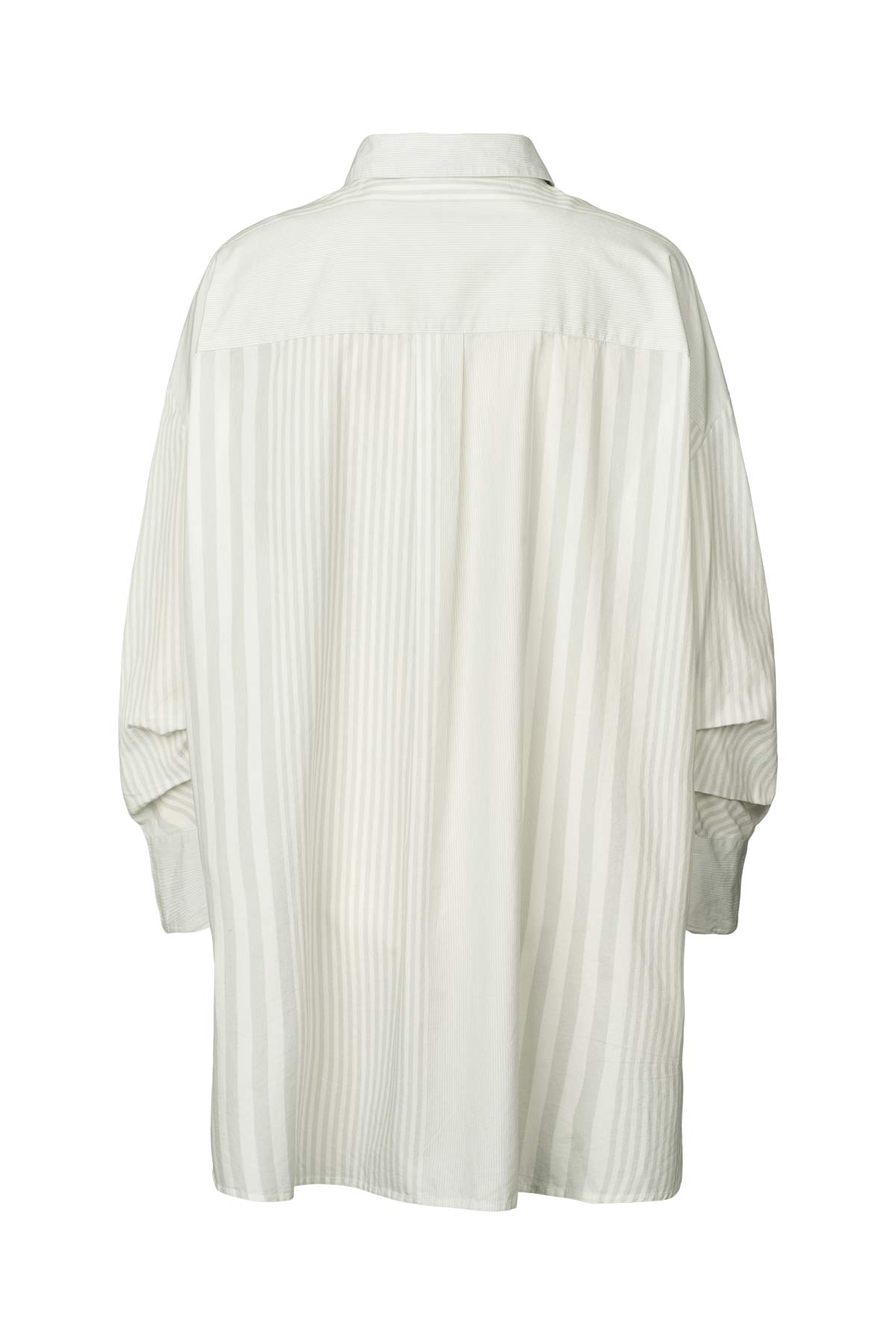Bobbie - Medley stripe oversized shirt I Dirty chalk stripe