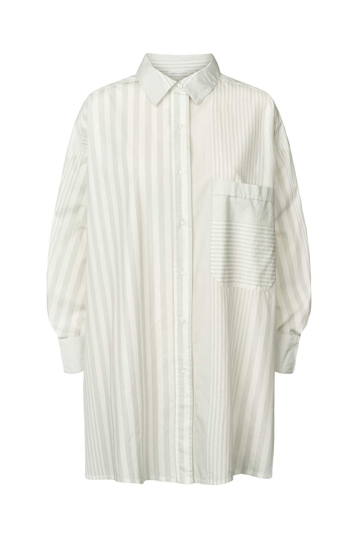 Bobbie - Medley stripe oversized shirt I Dirty chalk stripe
