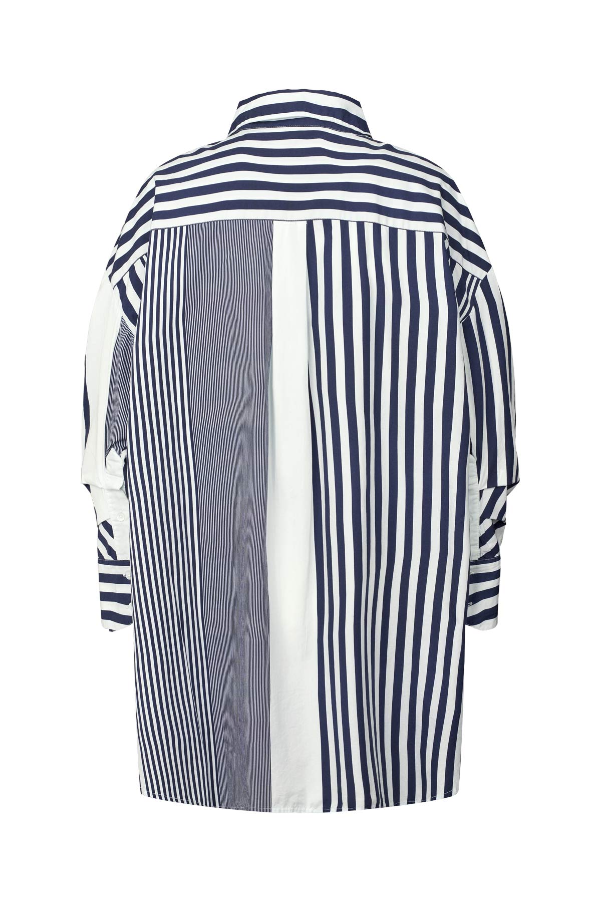 Bobbie - Medley stripe oversized shirt I Navy stripe