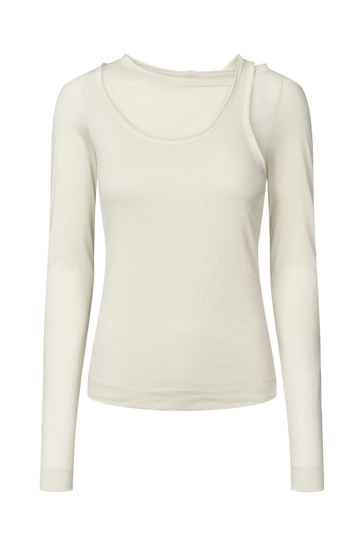 Destiny - Double jersey long sleeve top I Dirty chalk