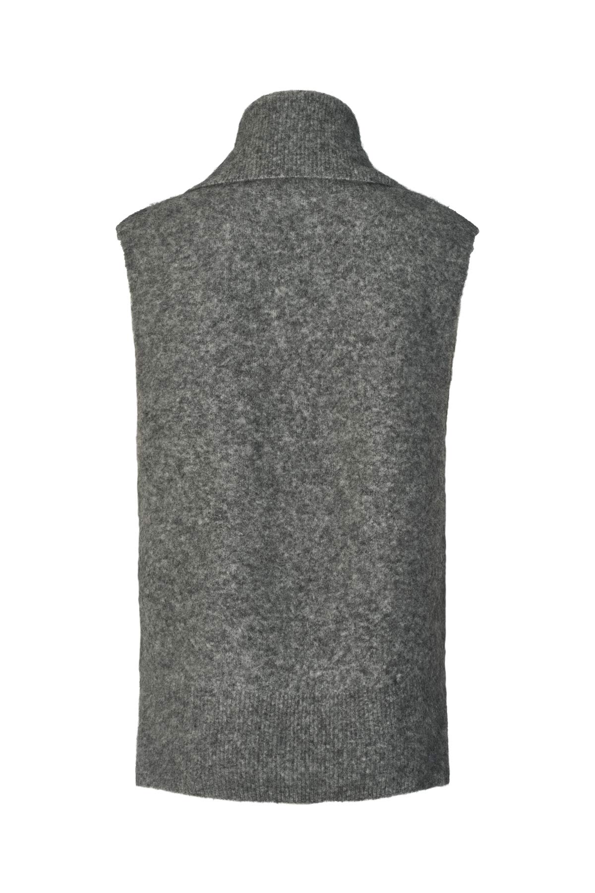 Biak - Soft knit vest I Grey melange