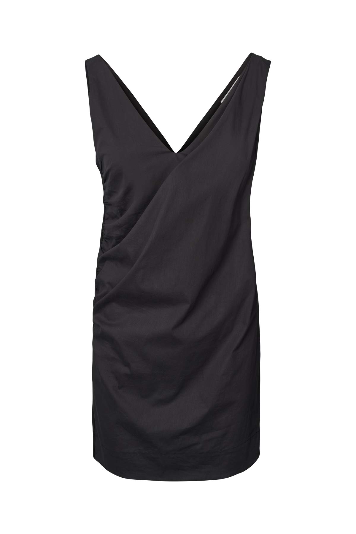 Behani - Papery V-neck dress I Black