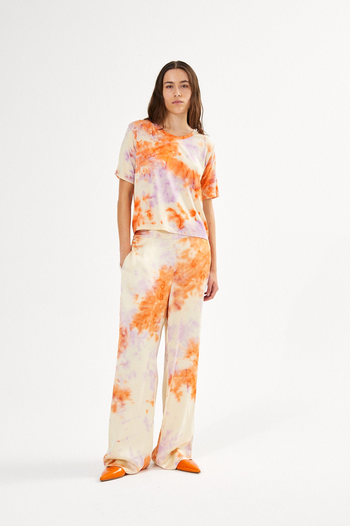 Alisa - Fusion wide leg pants I Ametrine combo