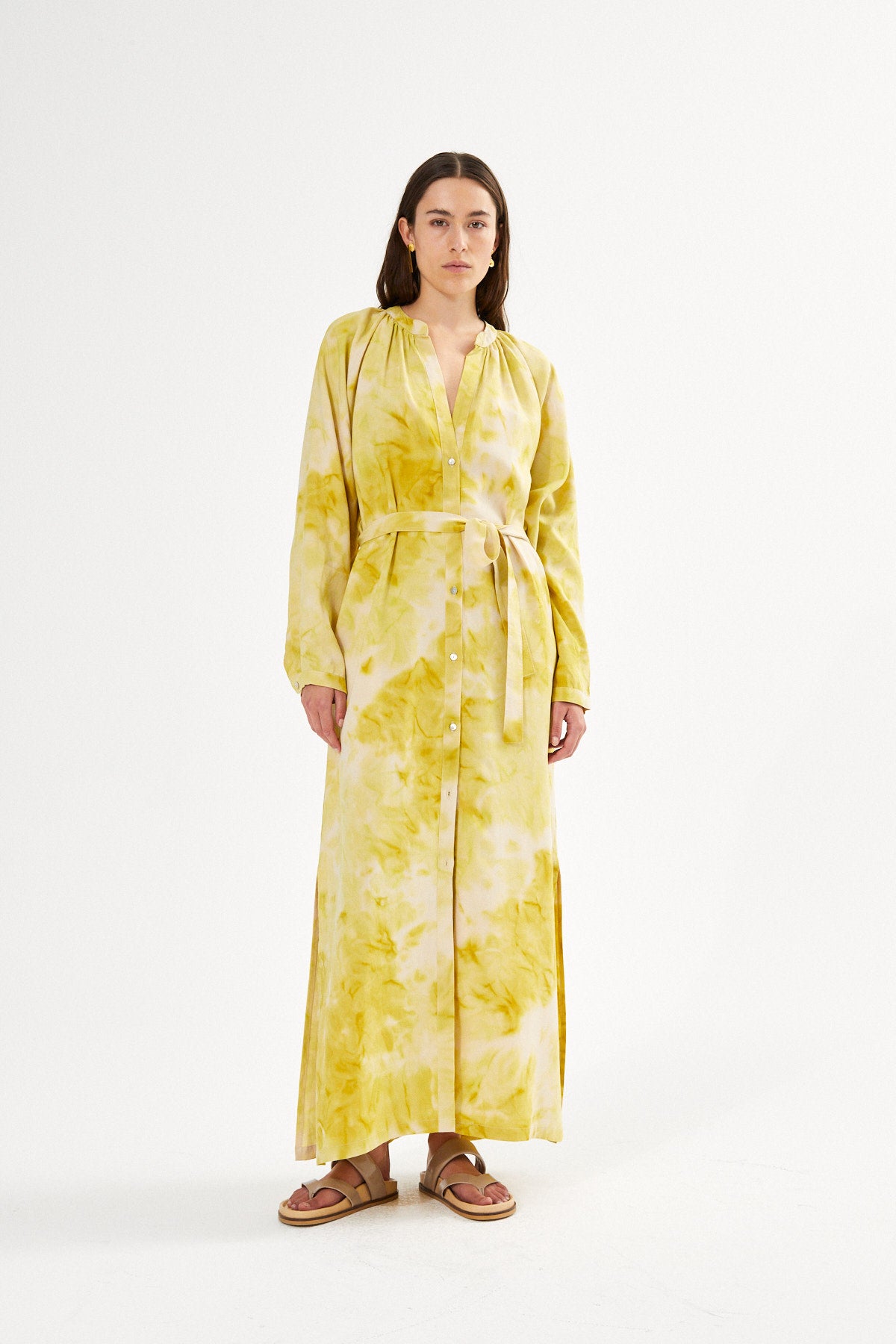 Ingela - Fusion belt dress I Lemon combo