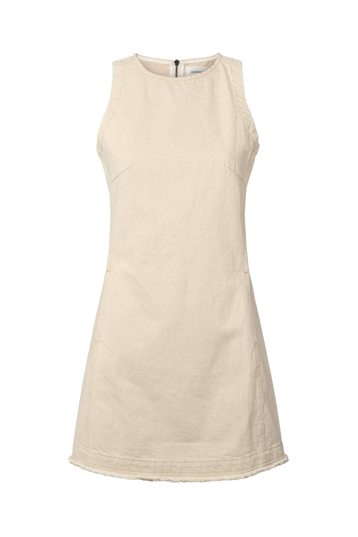 Lizl - Denim ecru dress I Ecru