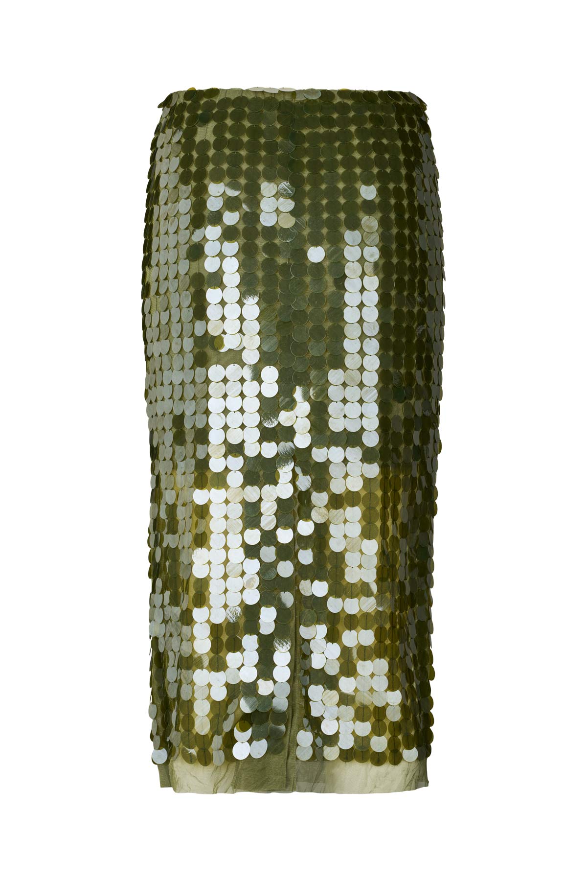 Lior - Clover sequins pencil skirt I Army Green
