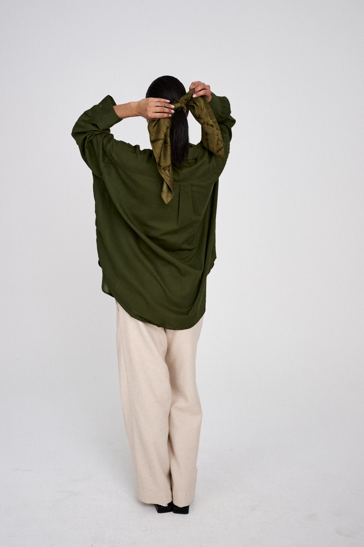 Noah - Cotton oversized shirt I Black