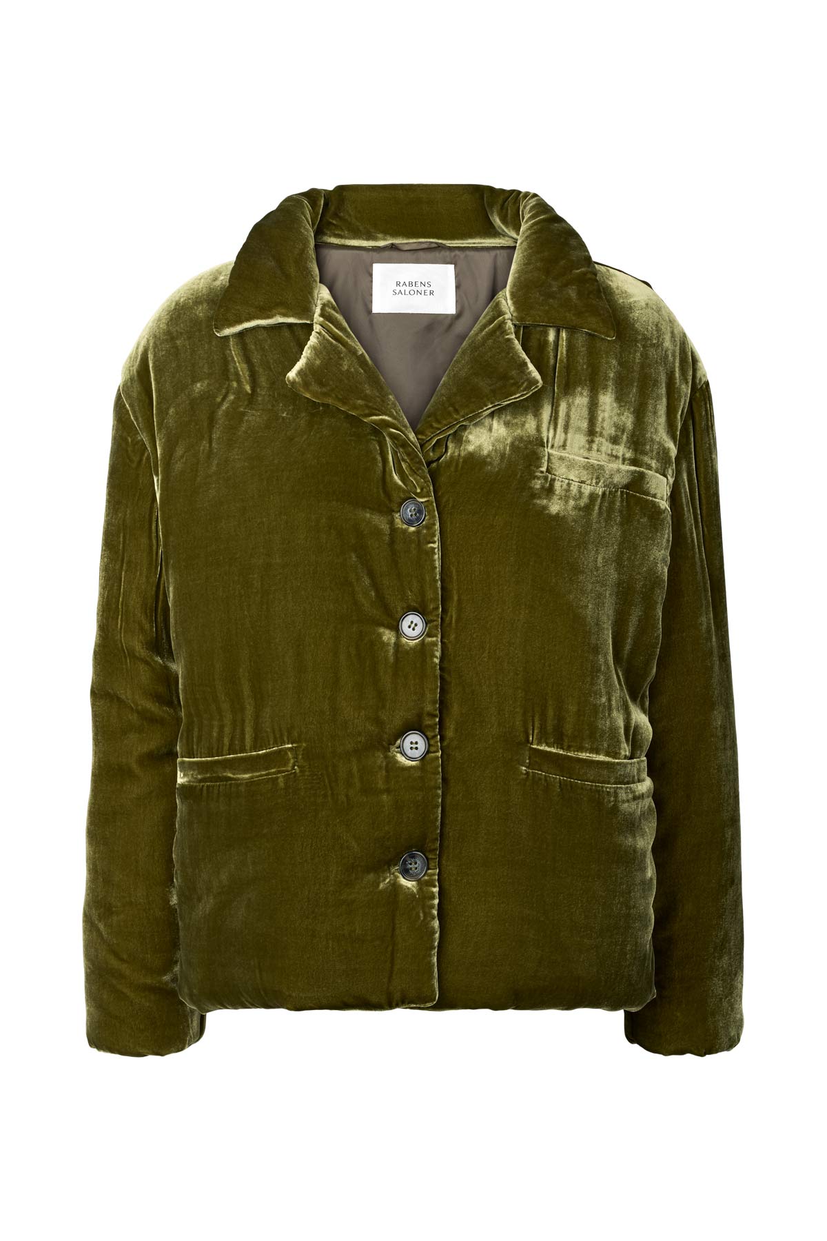 Santana - Velvet paded jacket I Olive