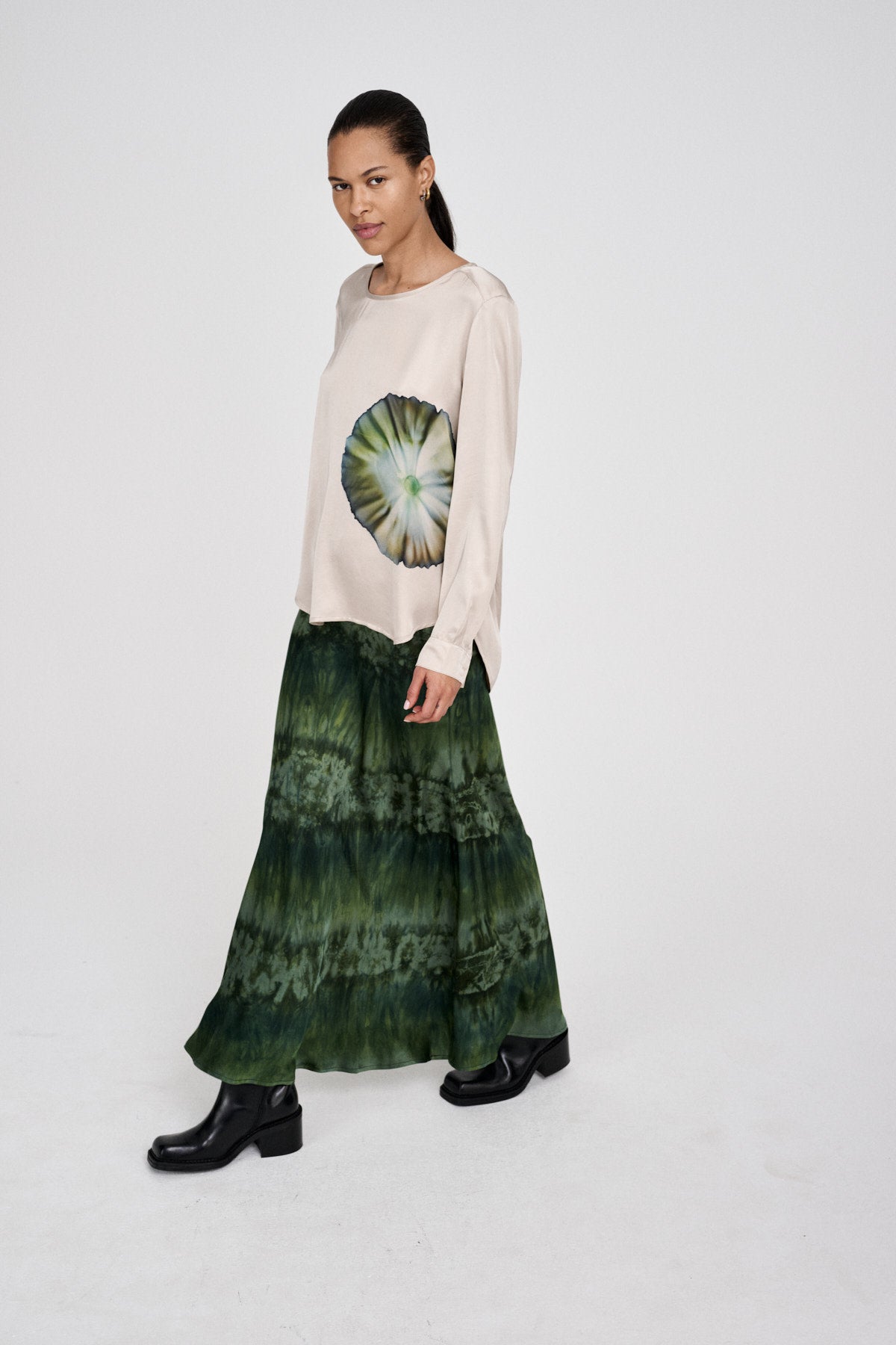 Ibi - Bloom blouse I Powder combo